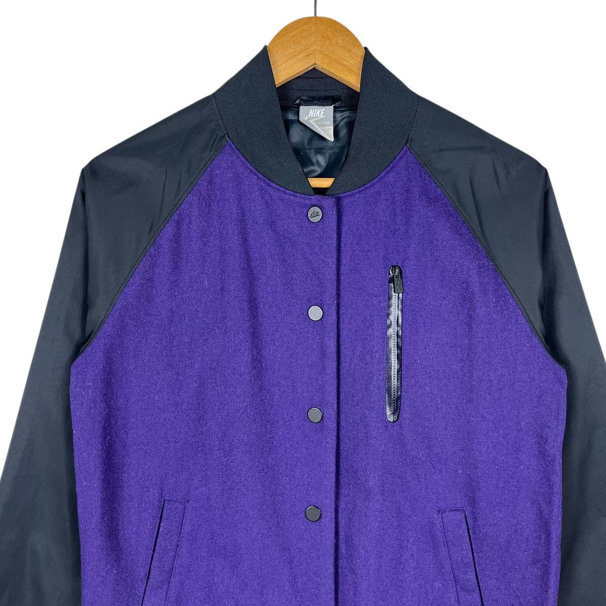 Nike 🔥 Nike Purple Varsity Bomber Jacket Size US M / EU 48-50 / 2 - 4 Thumbnail