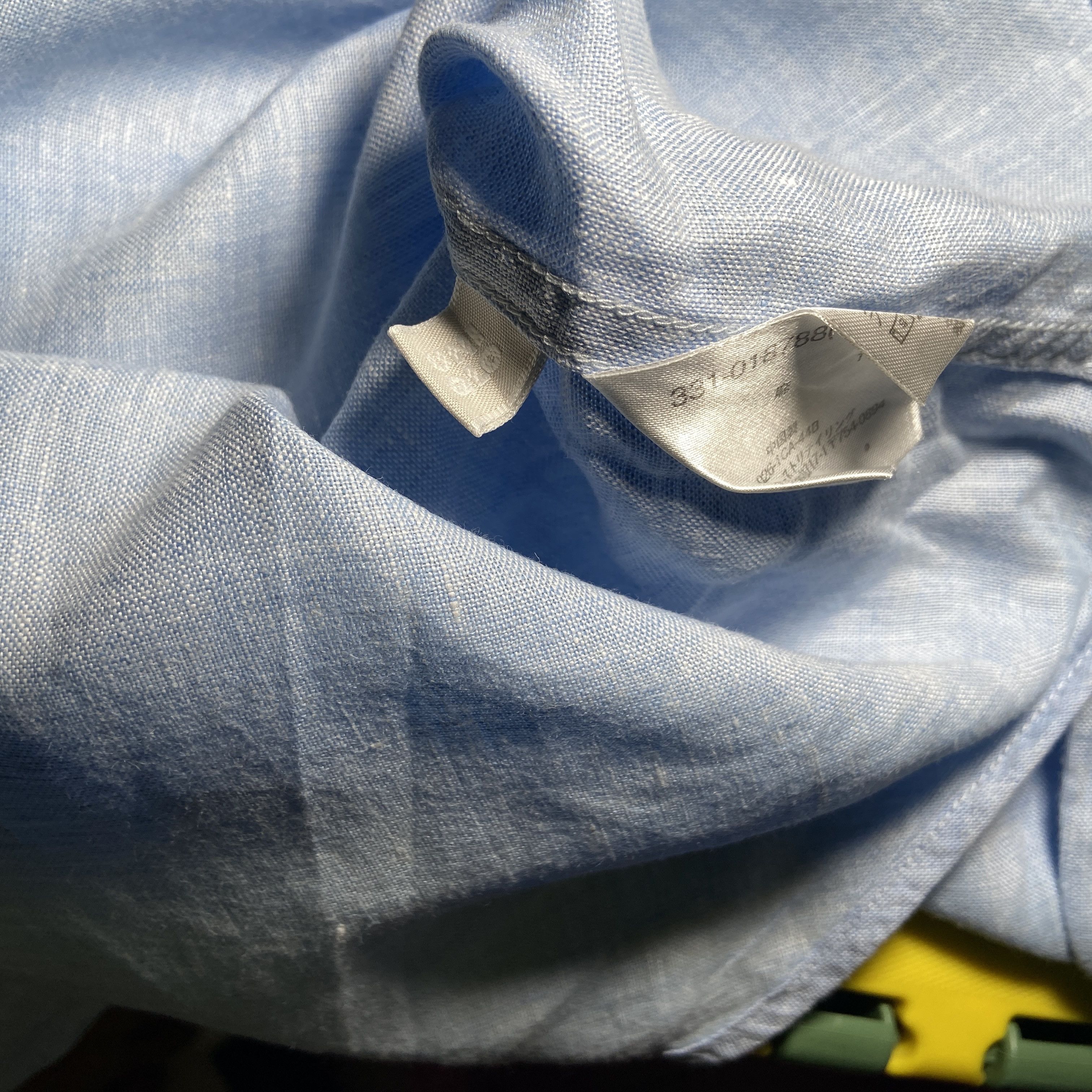 Uniqlo × Vintage Uniqlo Premium Linen Long Sleeve Shirt Size US XL / EU 56 / 4 - 5 Thumbnail