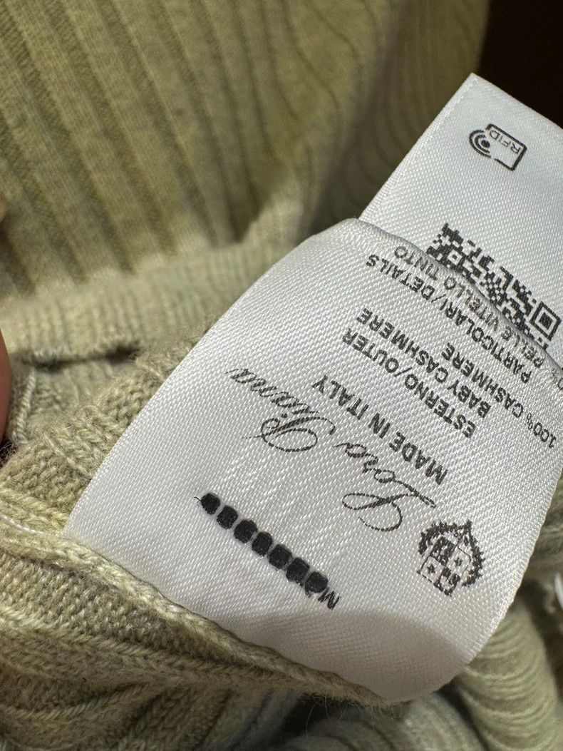 Loro Piana LORO PIANA Gray green cashmere zip sweater Size M / US 6-8 / IT 42-44 - 6 Thumbnail