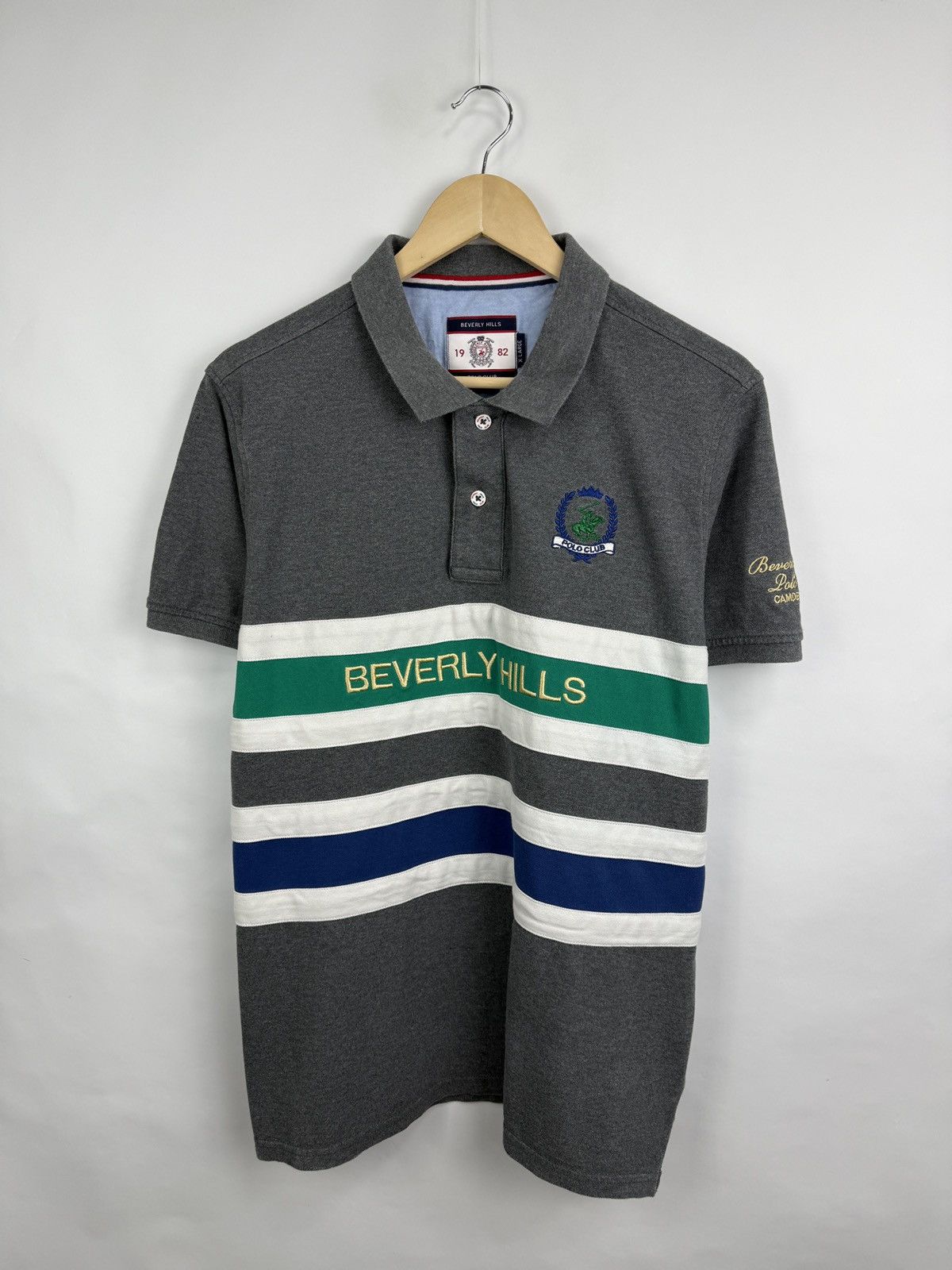 Beverly Hills Polo Club 🇺🇸 Vintage Beverly Hills Polo Club Camden Team Polo T-Shirt Size US XL / EU 56 / 4 - 4 Thumbnail