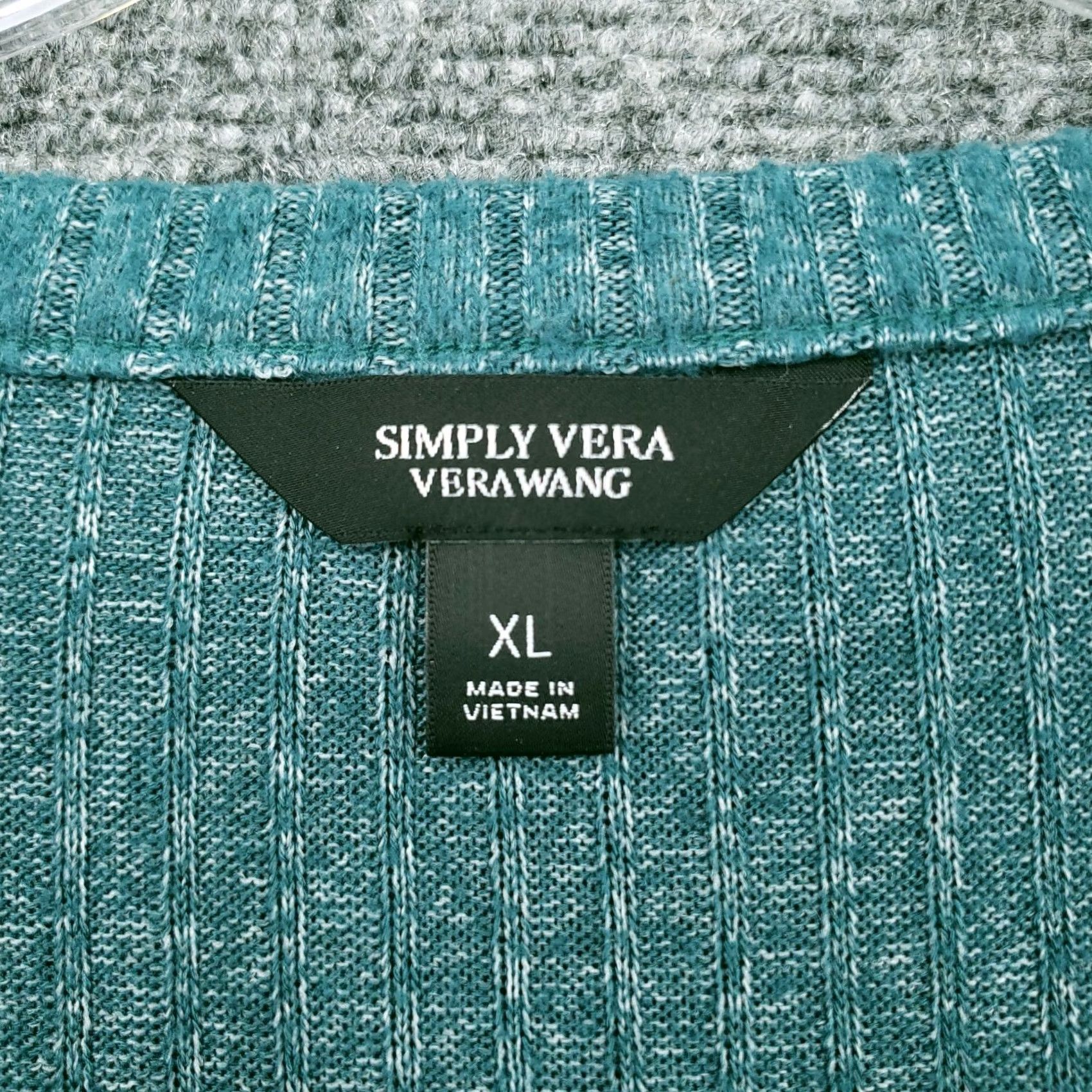 Vintage Simply Vera Vera Wang Sweater Womens XL Blue Green Round Neck Tie Long Sleeve Size XL / US 12-14 / IT 48-50 - 6 Thumbnail