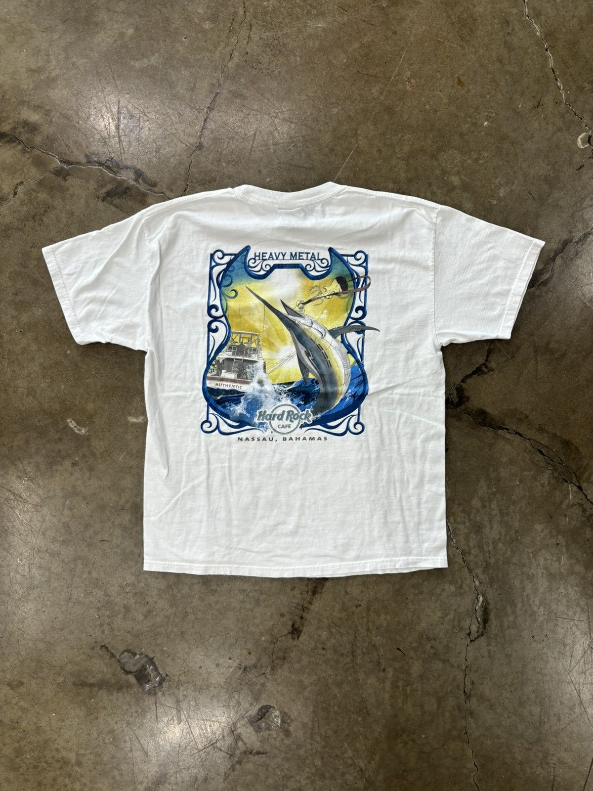 Hard Rock Cafe × Vintage Vintage Hard Rock Cafe Bahamas Pocket Tee Large Size US L / EU 52-54 / 3 - 2 Thumbnail