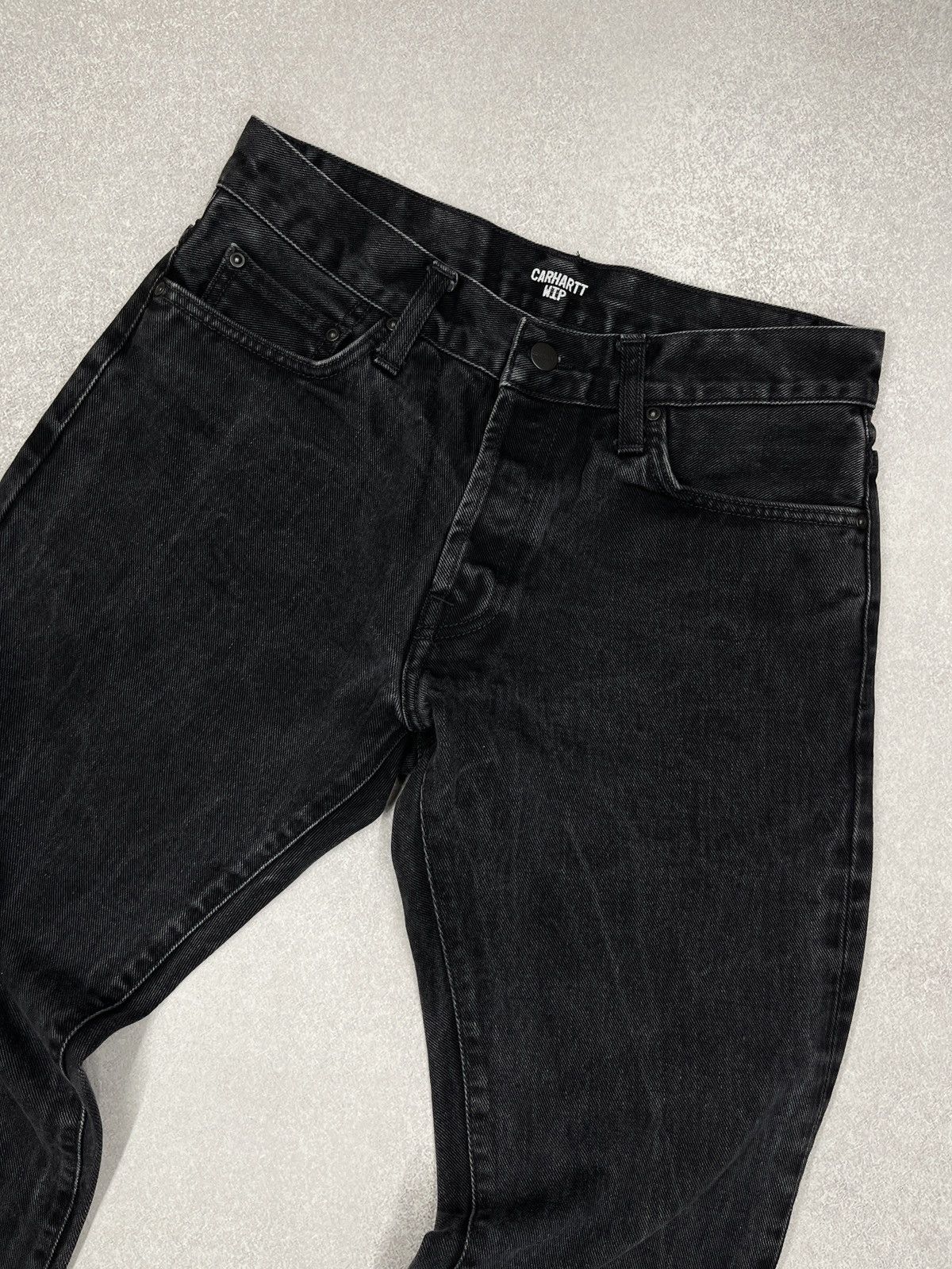 Carhartt Vintage Carhartt WIP Klondike Denim Jeans Black Y2K Size US 30 / EU 46 - 7 Thumbnail