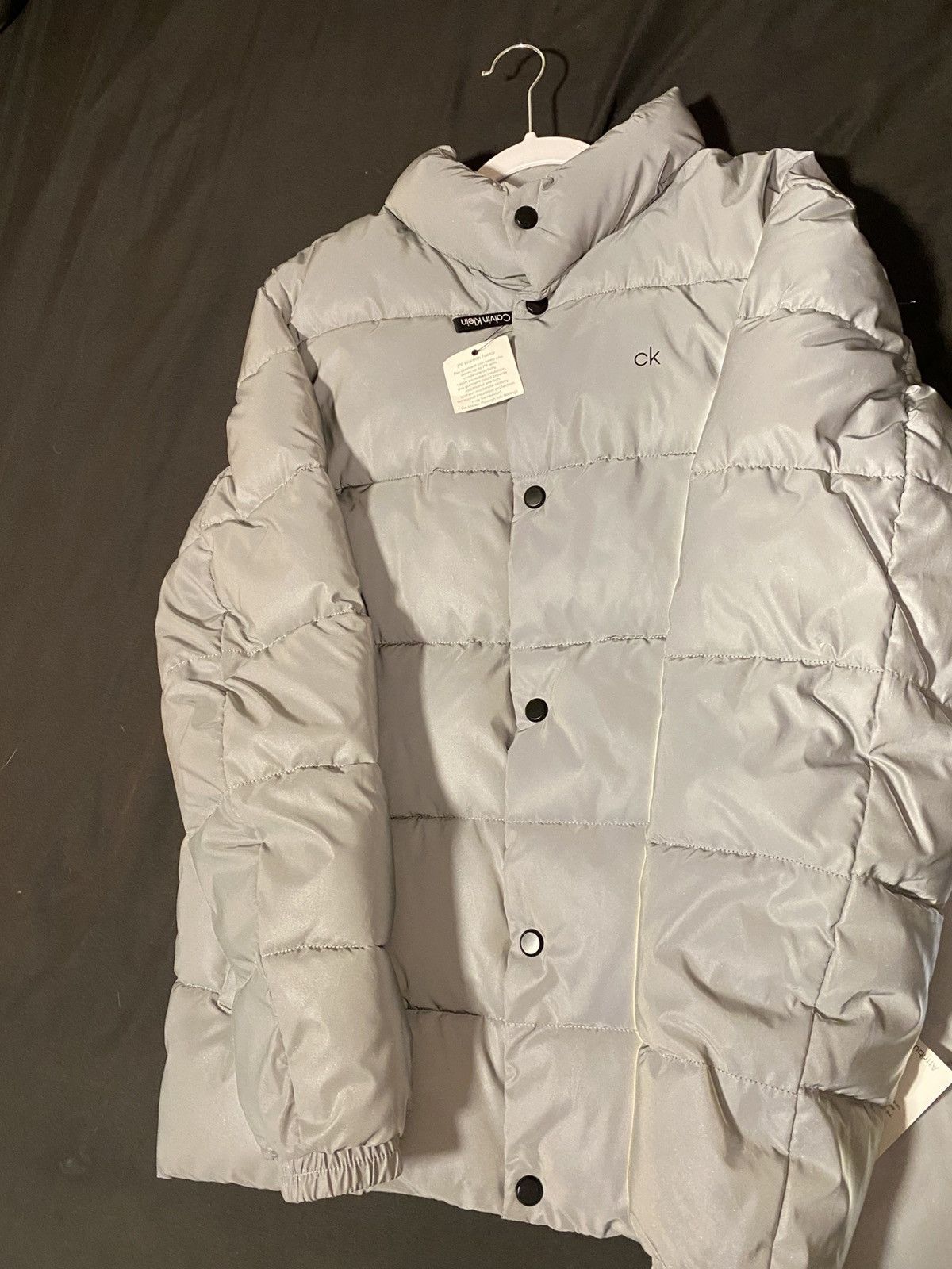 Calvin Klein Men’s White reflective Calvin Klein puffer jacket Size US M / EU 48-50 / 2 - 2 Thumbnail