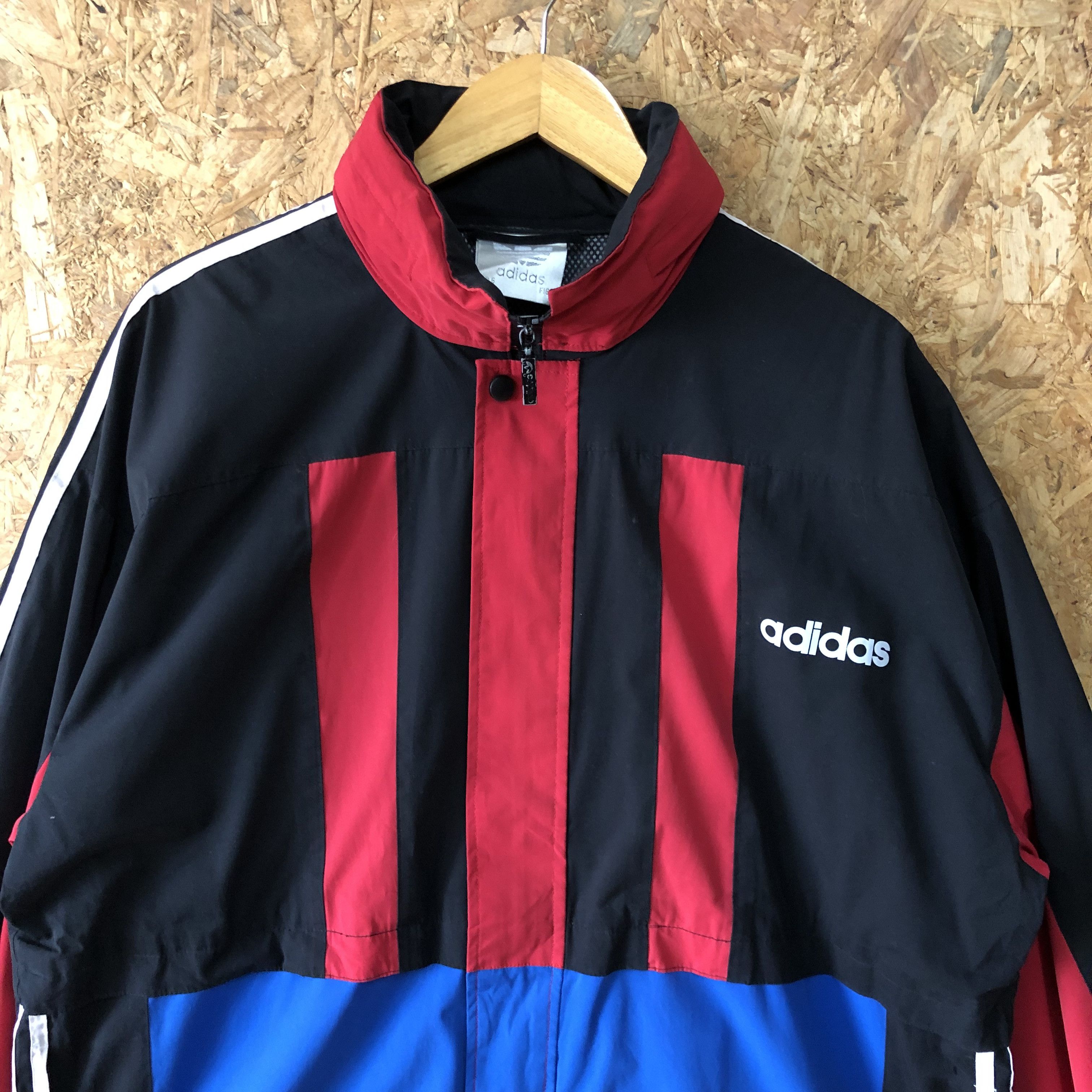 Adidas Vintage 90s Adidas Hoodie Windbreaker Jacket L Size Size US L / EU 52-54 / 3 - 3 Thumbnail