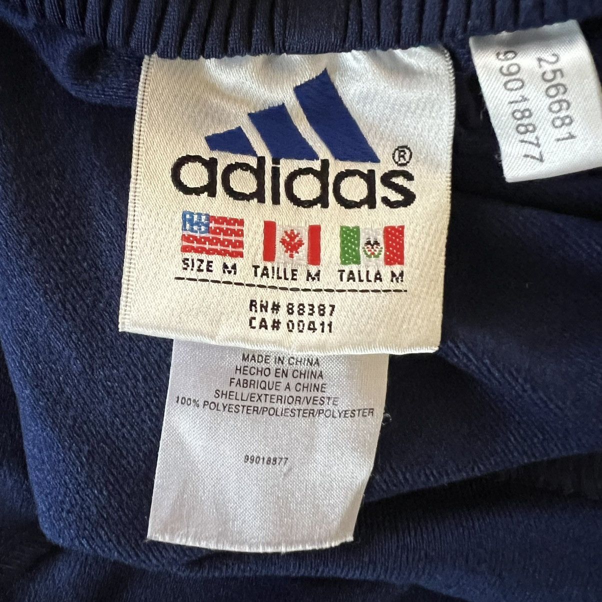 Adidas Vintage 1999 Adidas Tearaway Snap Track Pants 3-Stripes Y2K Size US 26 / EU 42 - 12 Thumbnail