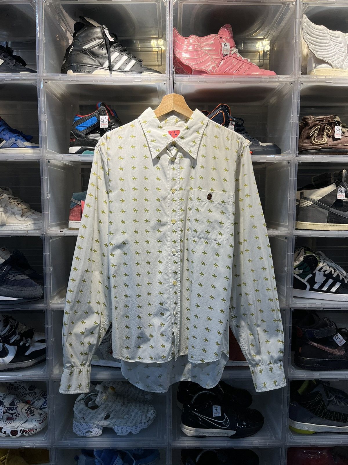 Bape A BATHING APE BUTTON UP SHIRT Size US L / EU 52-54 / 3 - 1 Thumbnail