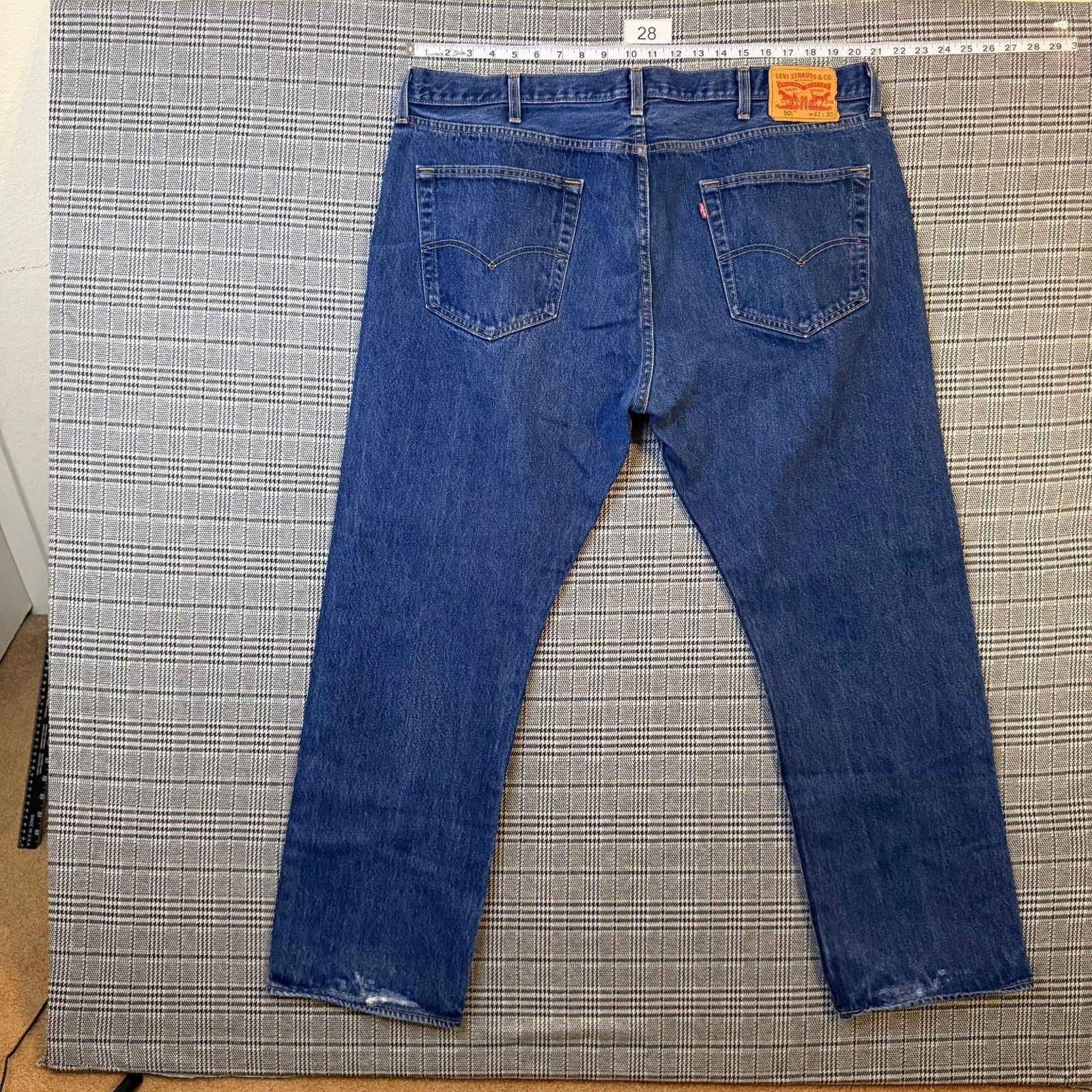 Levi's Levi's 501 Men's Jeans Blue Denim Classic Straight 42x30 Size US 42 / EU 58 - 1 Thumbnail