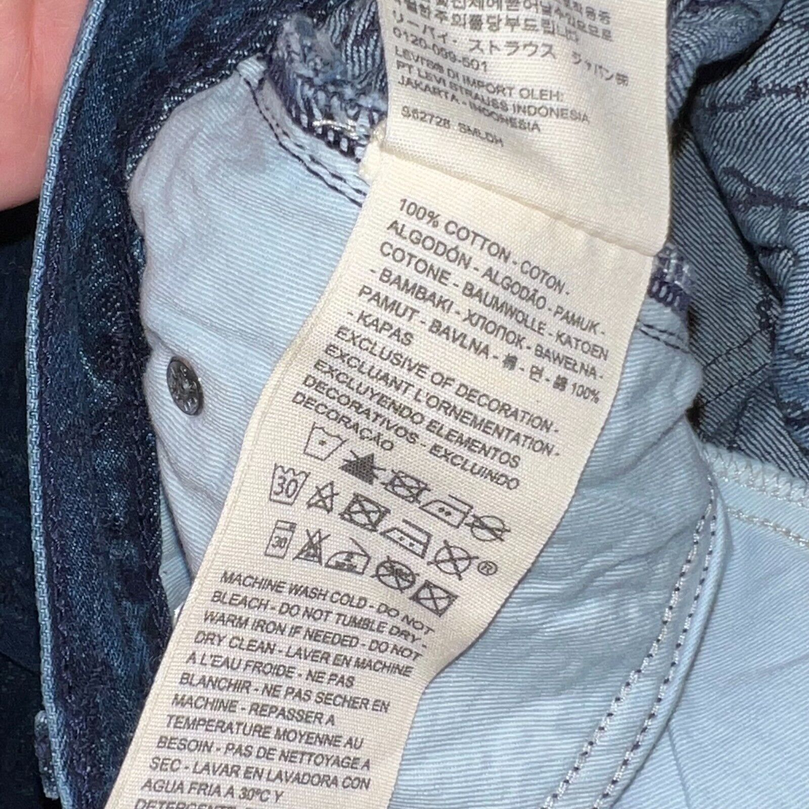 Levi's NWT $198 Levi's 70's High Straight Wellthread Jeans 29 x 28 Size 29" - 10 Thumbnail
