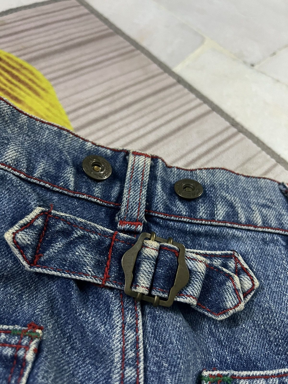 Casey Casey × Vintage × Wrangler 💥Baggy💥Vintage 80’s Casey Jones CJO X Wrangler Very Rare Size US 28 / EU 44 - 22 Thumbnail