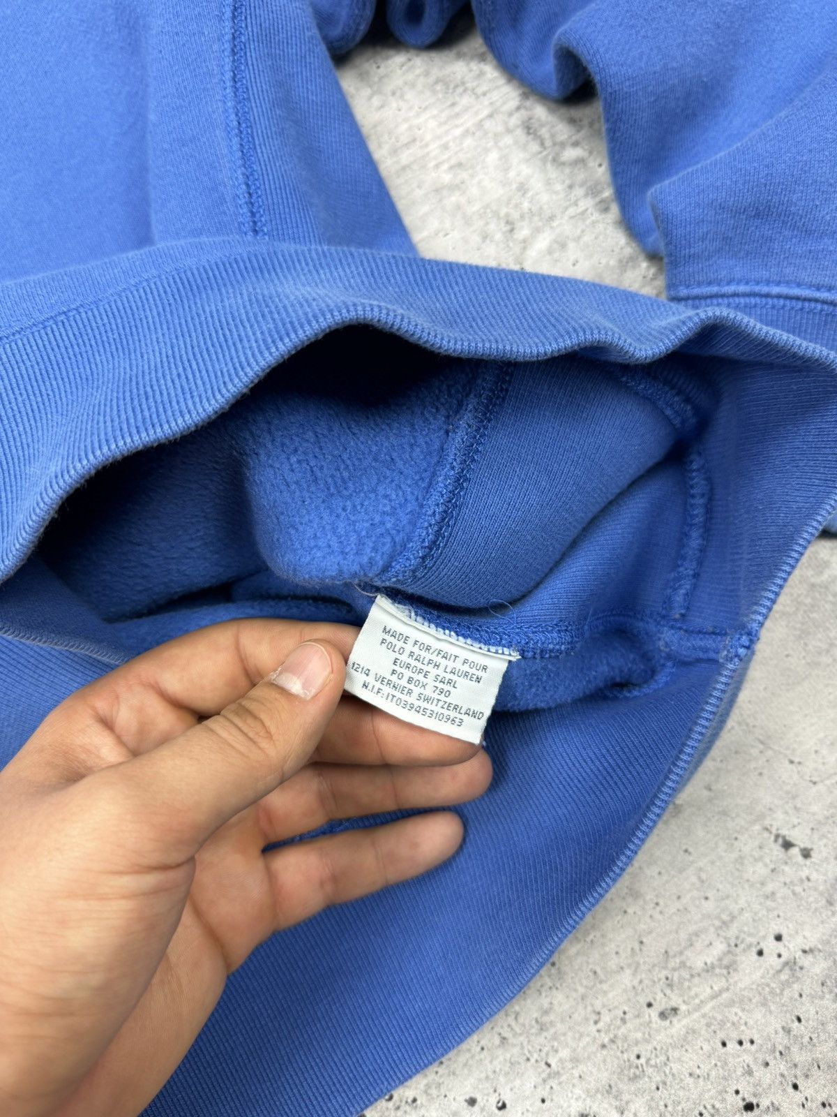 Polo Ralph Lauren × Vintage Vintage Ralph Lauren 90’s Y2K Style Blue American Sweatshirt Size US S / EU 44-46 / 1 - 10 Thumbnail