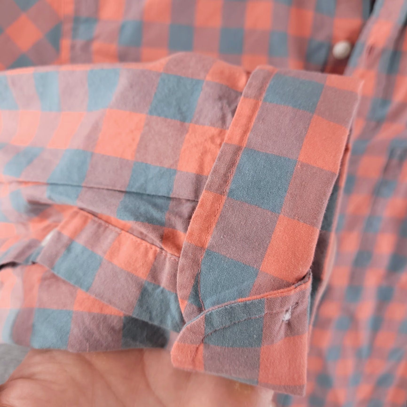 J.Crew J.CREW Shirt Mens Medium Slim Fit Pink Mango Orange Long Sleeve Button-Up Size US M / EU 48-50 / 2 - 3 Thumbnail