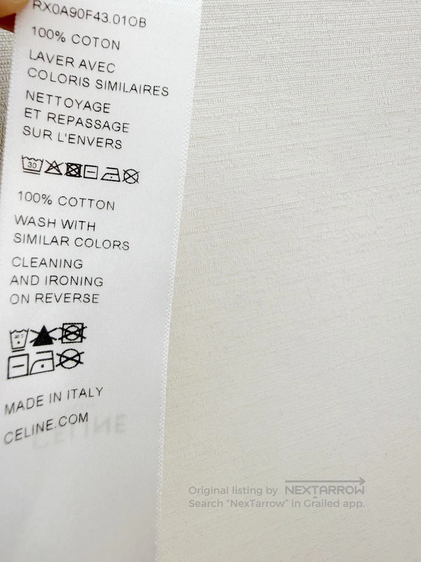 Celine Celine Triomphe Embroidery Long-Sleeve Top. Size US XL / EU 56 / 4 - 7 Thumbnail