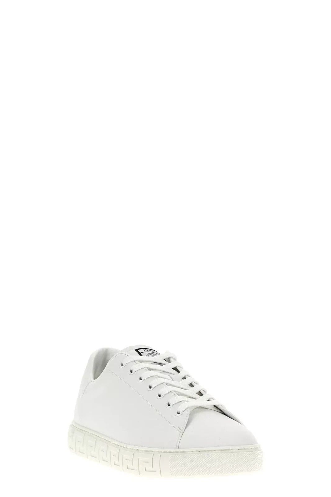 Versace VERSACE Greca White Leather Sneakers New & Authentic Size US 12 / EU 45 - 2 Thumbnail