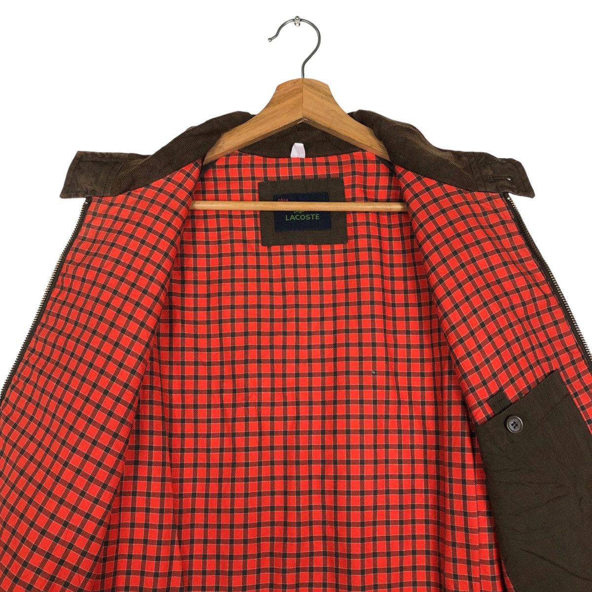 Japanese Brand 🔥Vtg Bomber Jacket Lacoste Canvas Tartan Desining Lining Size US M / EU 48-50 / 2 - 12 Thumbnail