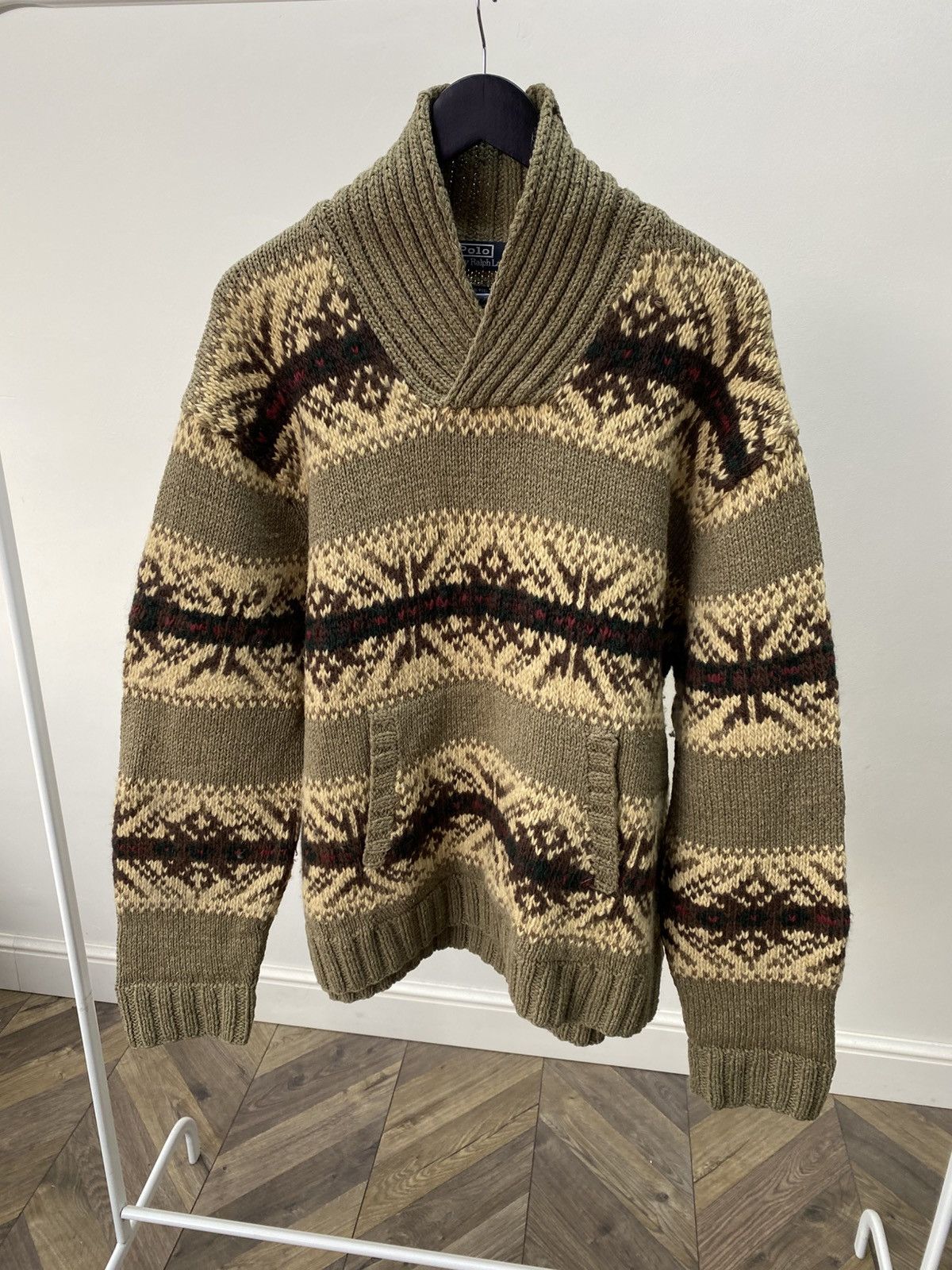 Polo Ralph Lauren Vintage Polo Ralph Lauren Hand Knit Wool Blend Sweater Size US XXL / EU 58 / 5 - 4 Thumbnail
