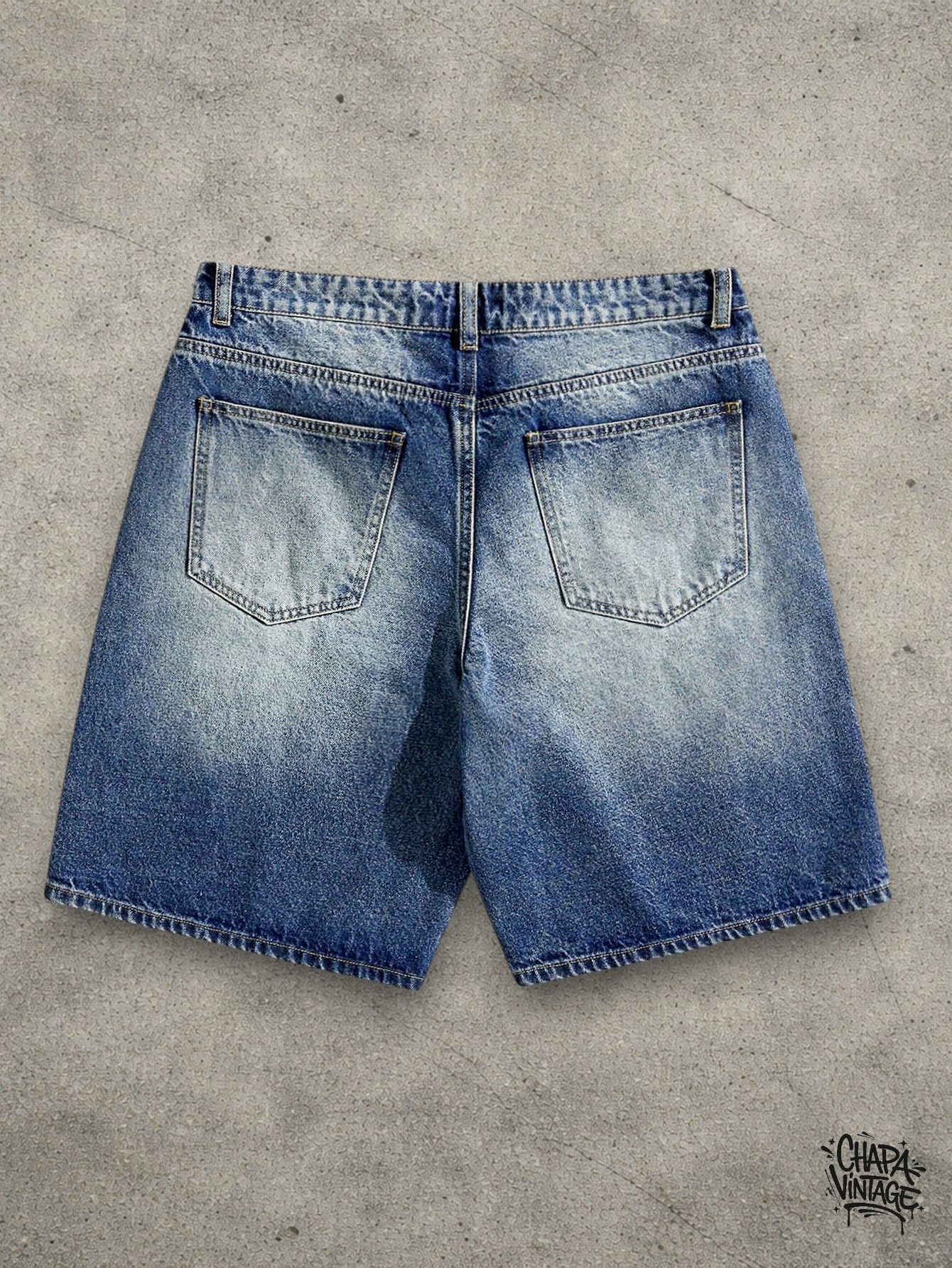 Jean Rhinestone Washed shorts Size US 32 / EU 48 - 4 Thumbnail
