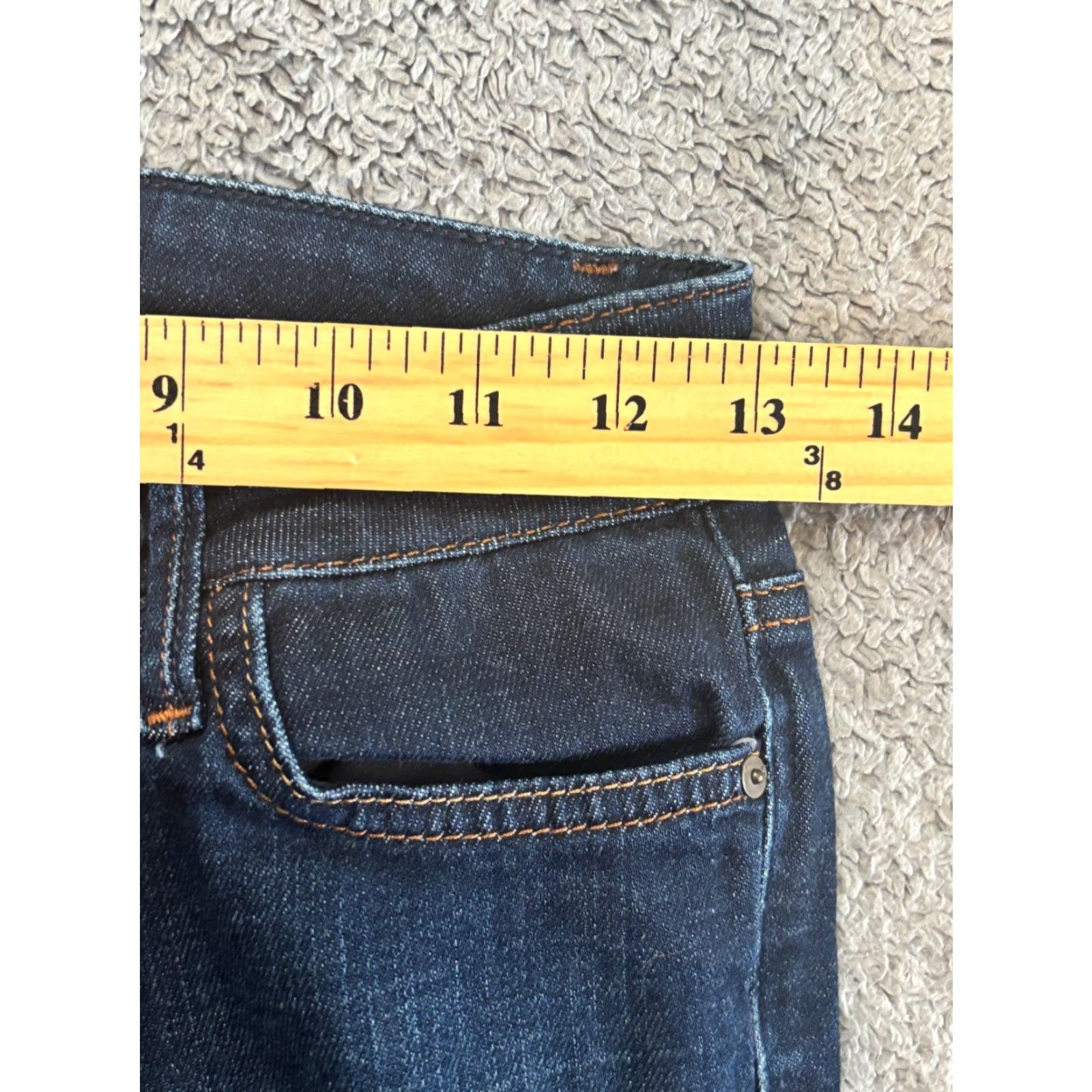 Vintage Joes Jeans Womens 24 Dark Wash Blue Denim Skinny Stretch Casual Pants Jeans 5-Pocket Design Womens Size 42" / US 20 - 4 Thumbnail