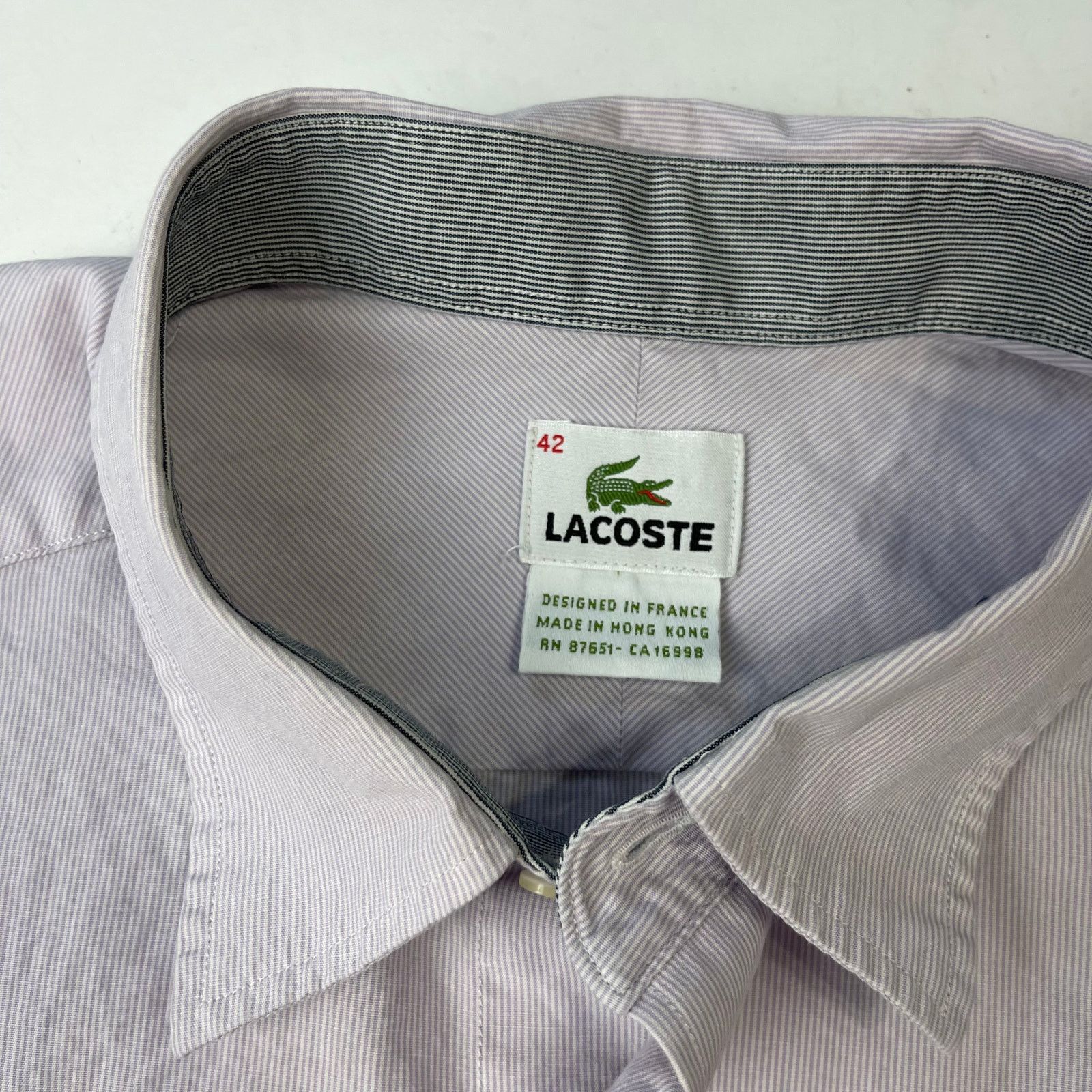 Lacoste Lacoste Alligator Logo Men's Oxford Button Down Shirt, 42 Size US XS / EU 42 / 0 - 8 Thumbnail