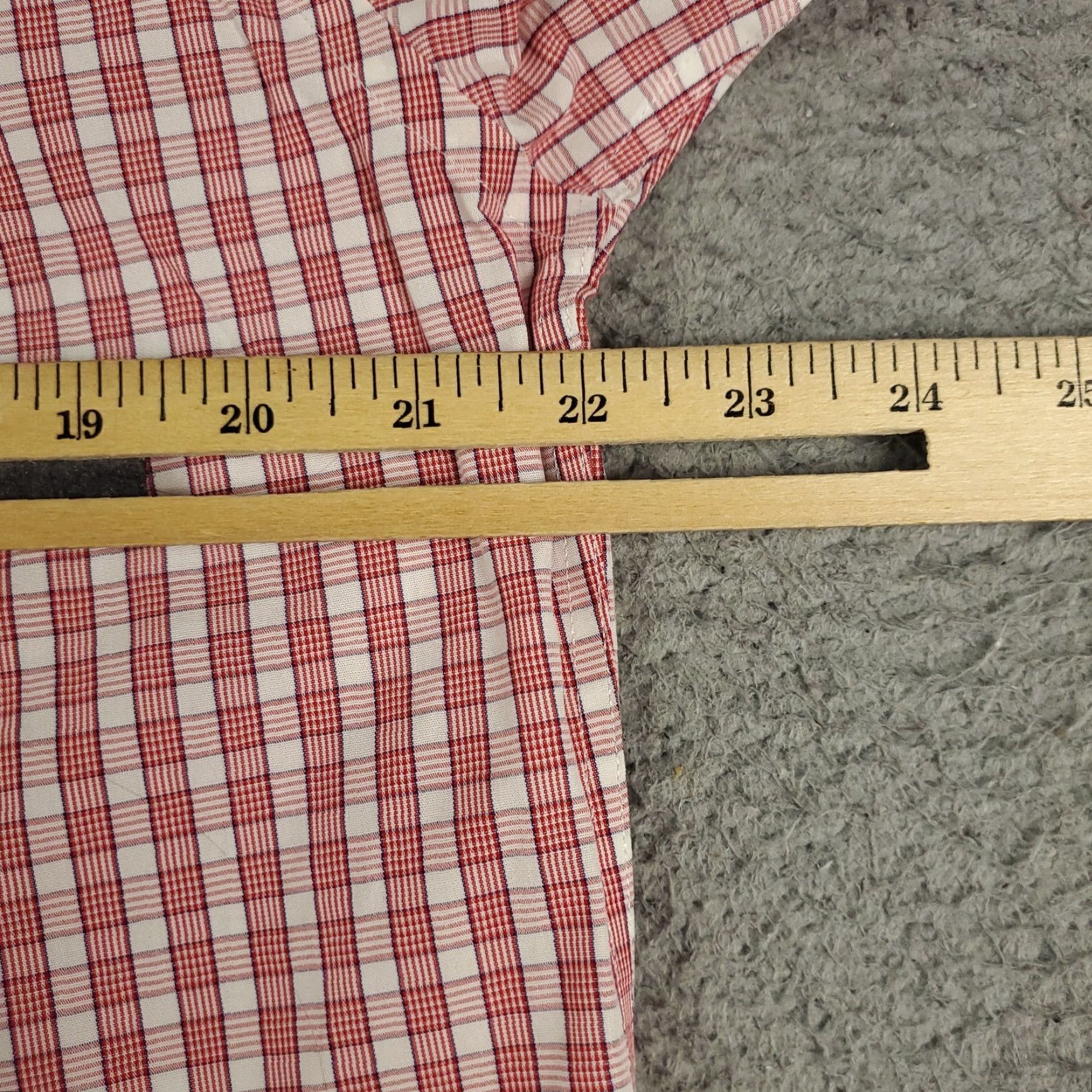 Brooks Brothers Brooks Brothers Dress Shirt Mens 15 Red Plaid Long Sleeve Button Up Regular Fit Size 40R - 5 Thumbnail