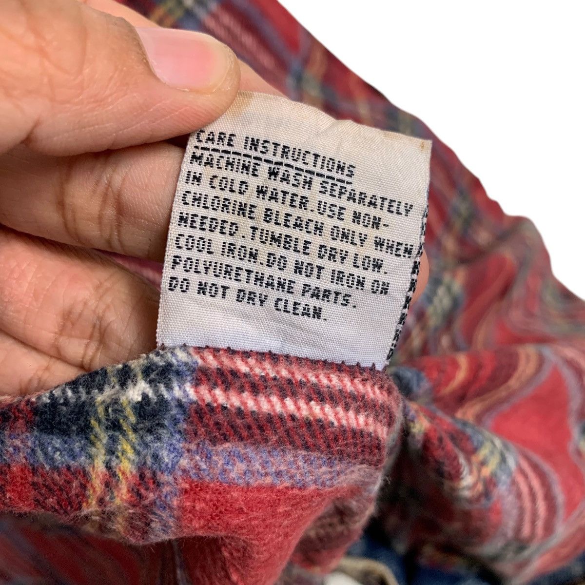 Vintage CURRENT SEEN Tartan Lined Stone Wash Denim Jacket #2175-C96 Size US XXL / EU 58 / 5 - 15 Thumbnail