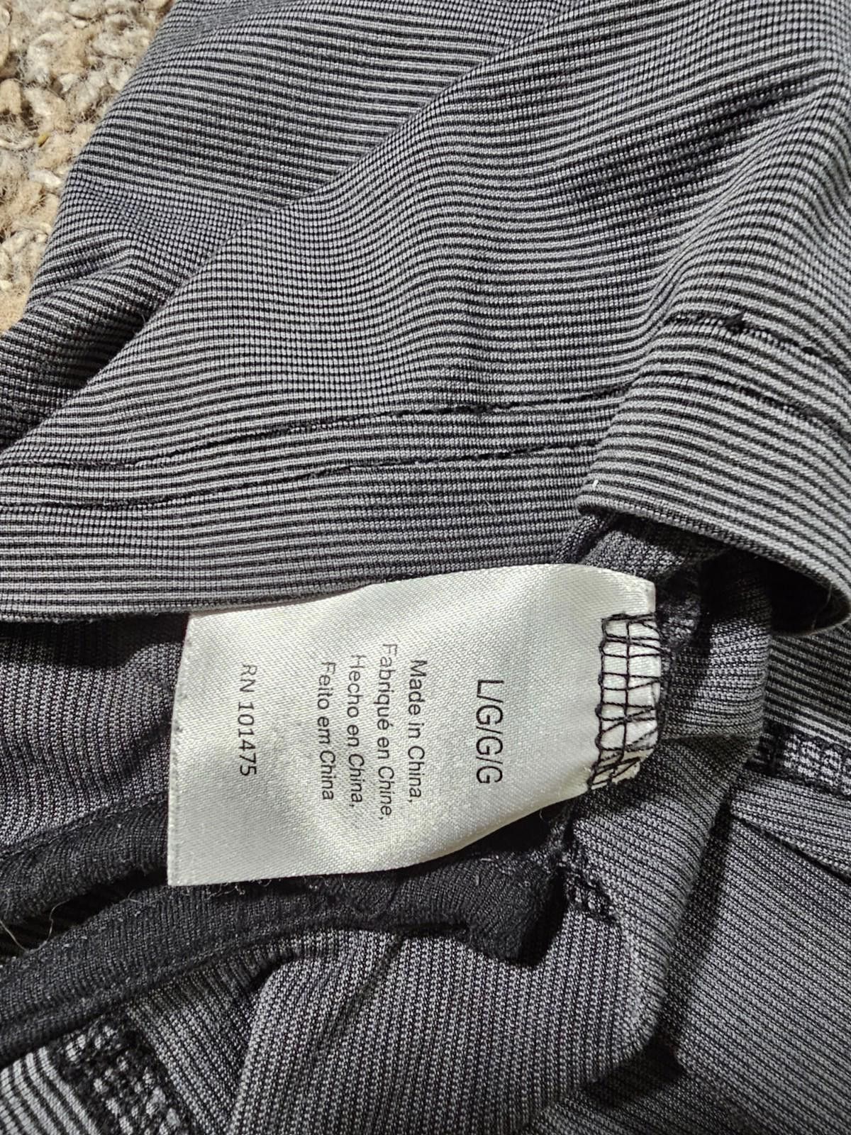 J. America J America Large Gray John Deere Striped Polo Shirt Size US L / EU 52-54 / 3 - 8 Thumbnail