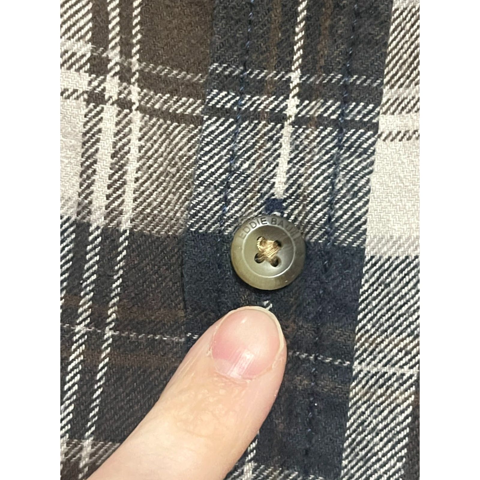 Eddie Bauer Eddie Bauer Shirt, Men’s Size Large, Plaid, Button-Down, Long Sleeve, Casual, Color Brown, Black White, Button Up, Fall Spring Summer, Regular, Mens Size US L / EU 52-54 / 3 - 5 Thumbnail