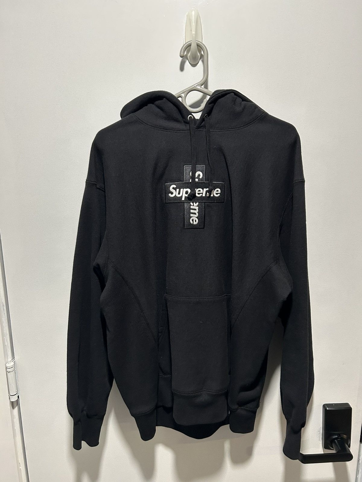 Supreme Supreme Cross Box Logo Hooded Sweatshirt Size US L / EU 52-54 / 3 - 2 Thumbnail