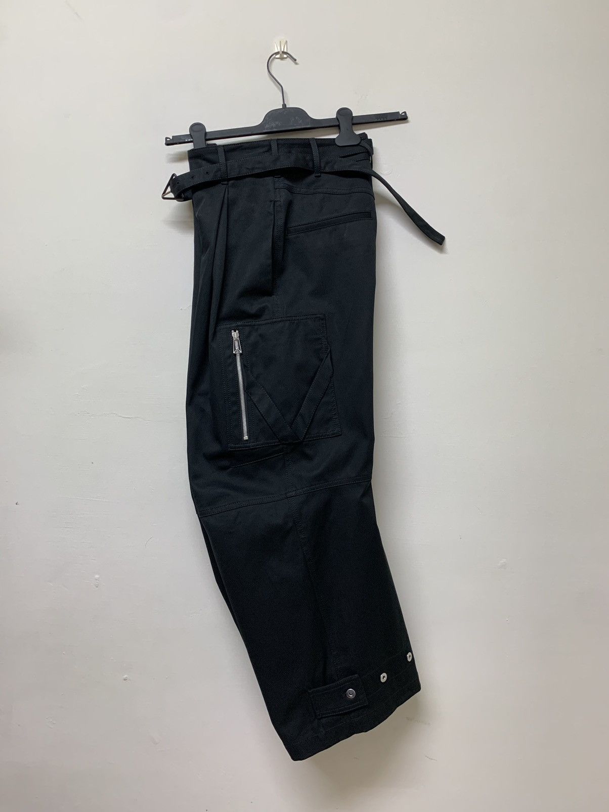 Bottega Veneta BOTTEGA VENETA Belted wool-blend wide-leg cargo pants Size 25" / US 0 / IT 36 - 6 Thumbnail