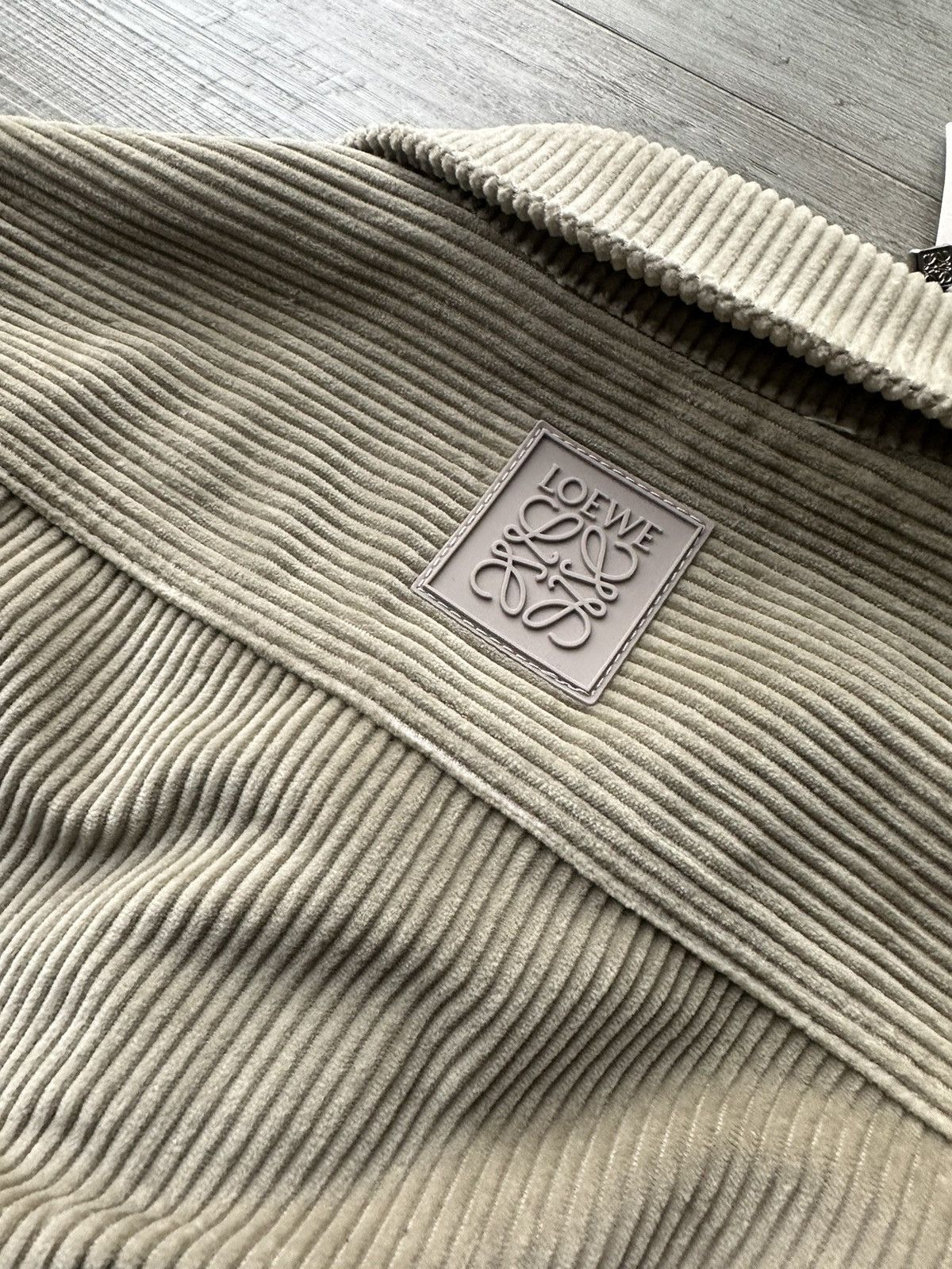Loewe Loewe Men's Natural Corduroy Overshirt Creta Size US XS / EU 42 / 0 - 4 Thumbnail