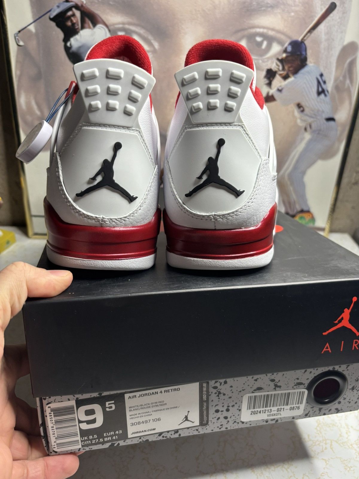 Jordan Brand Air Jordan 4 Retro Alternate 89 2016 Size US 9.5 / EU 42-43 - 7 Thumbnail