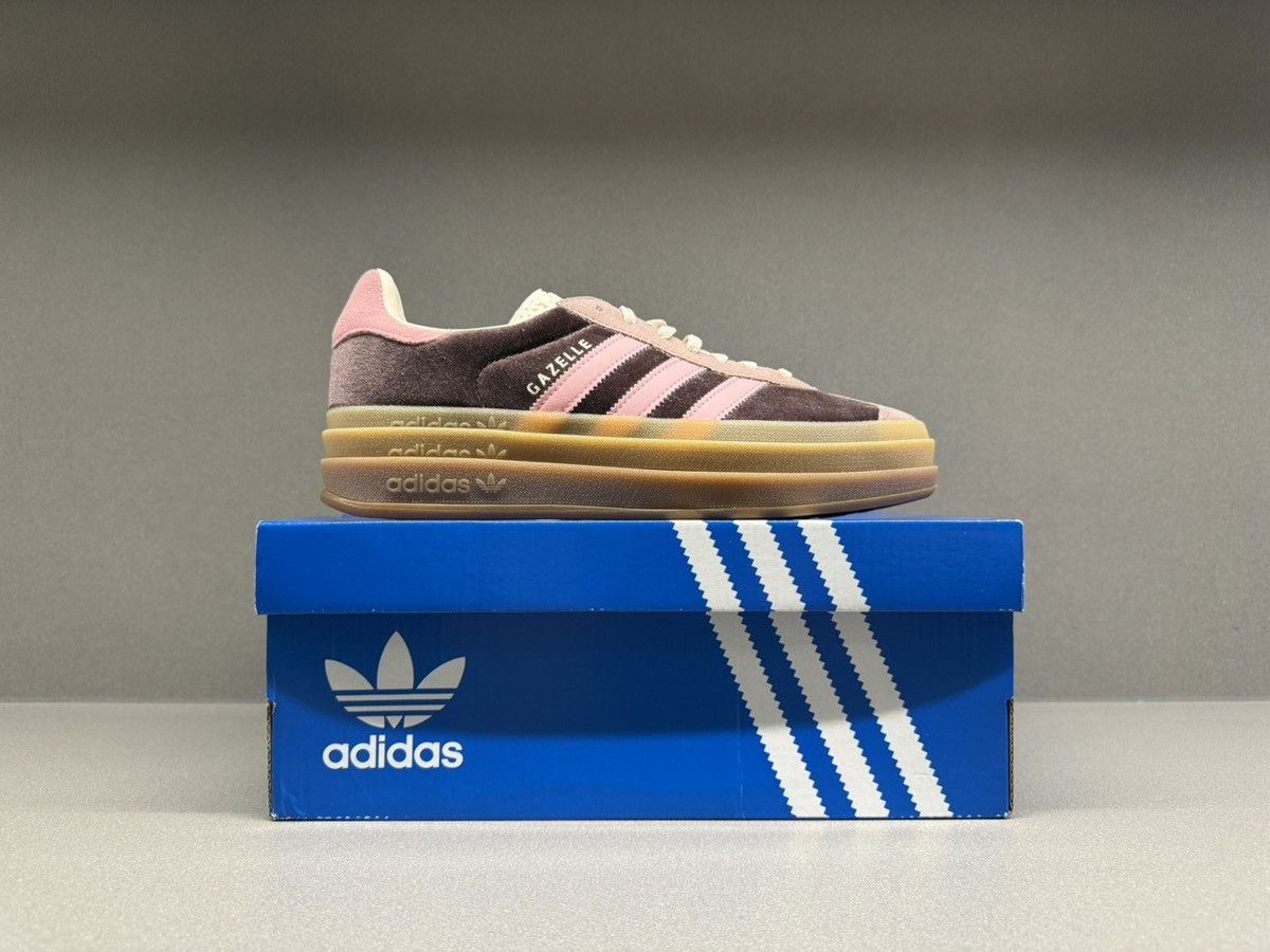 Adidas Adidas Gazelle Bold Shadow Brown Warm Clay Glow Pink Women’s Size US 6 / IT 36 - 3 Thumbnail