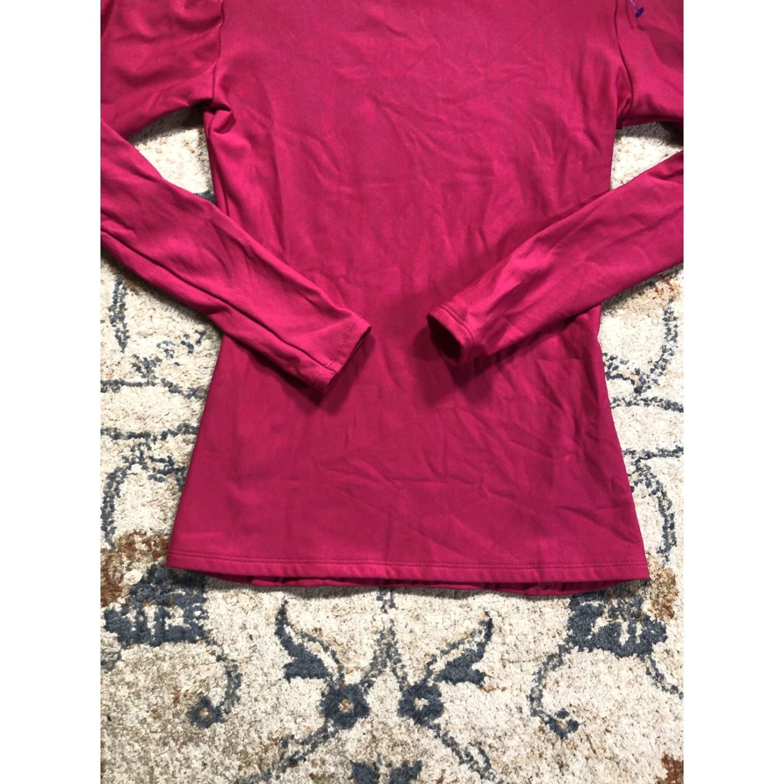 Under Armour Under Armour Shirt Womens Medium Pink Mock Neck Long Sleeve Base Layer Running Size M / US 6-8 / IT 42-44 - 5 Thumbnail
