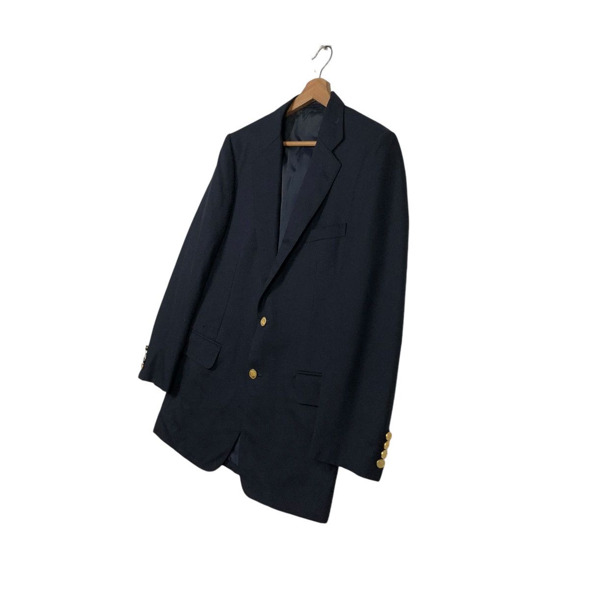 Burberry 🔥VINTAGE BURBERRYS COATS JACKET DOUBLE BREAST GOLDEN BUTTON Size US M / EU 48-50 / 2 - 4 Thumbnail