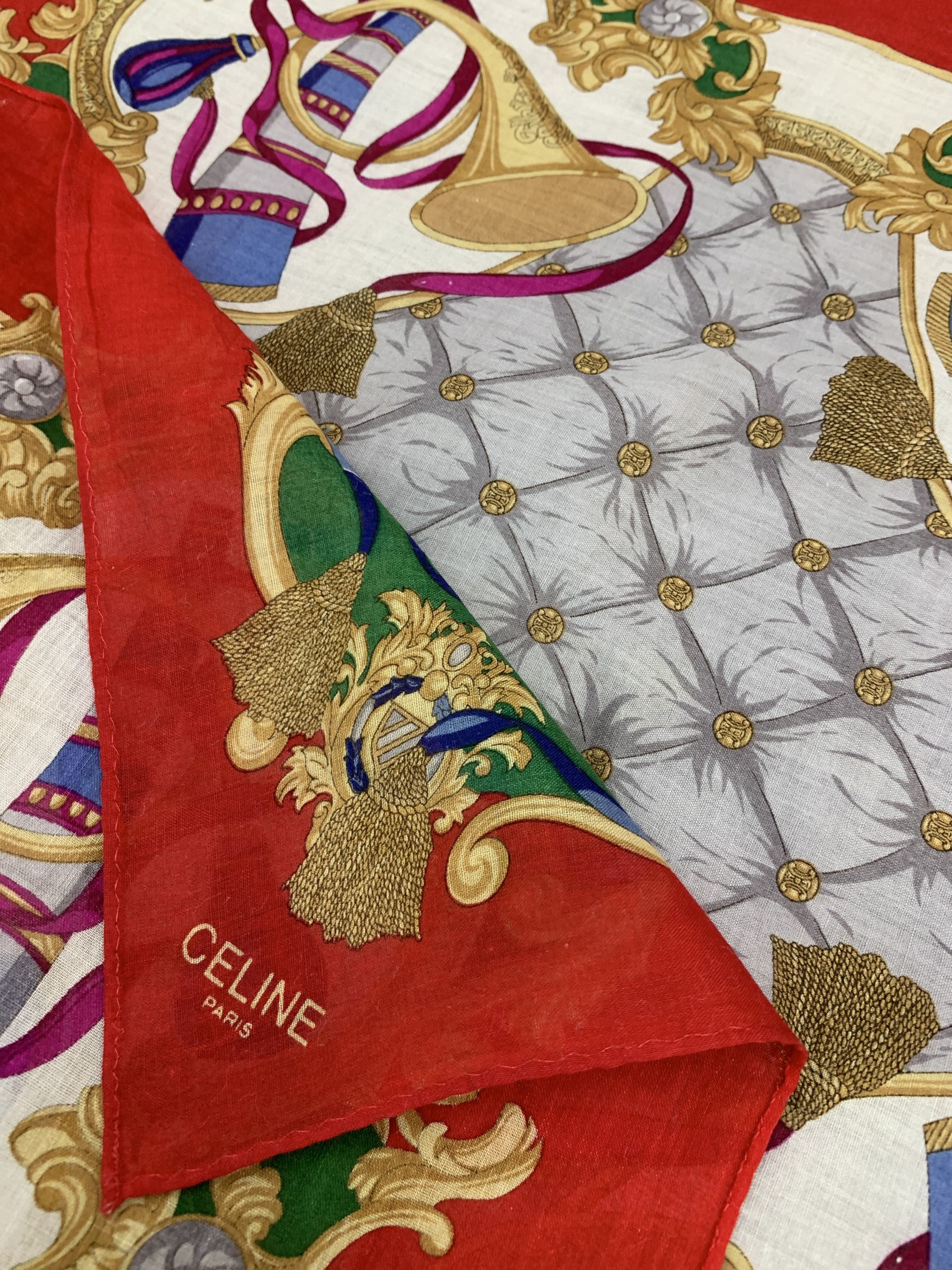 Celine × Vintage Vintage Celine Handkerchief/Neckerchief - HKA978 Size ONE SIZE - 7 Thumbnail