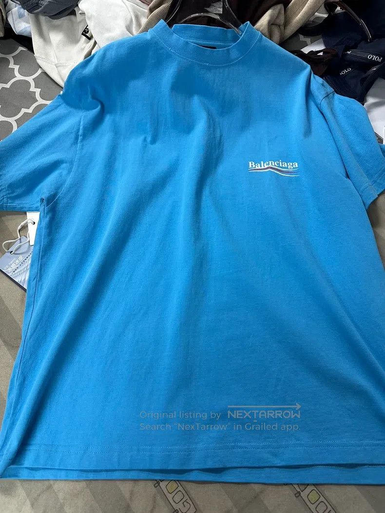 Balenciaga Balenciaga Coca-Cola Short Sleeve, Sky Blue Size US XS / EU 42 / 0 - 1 Thumbnail