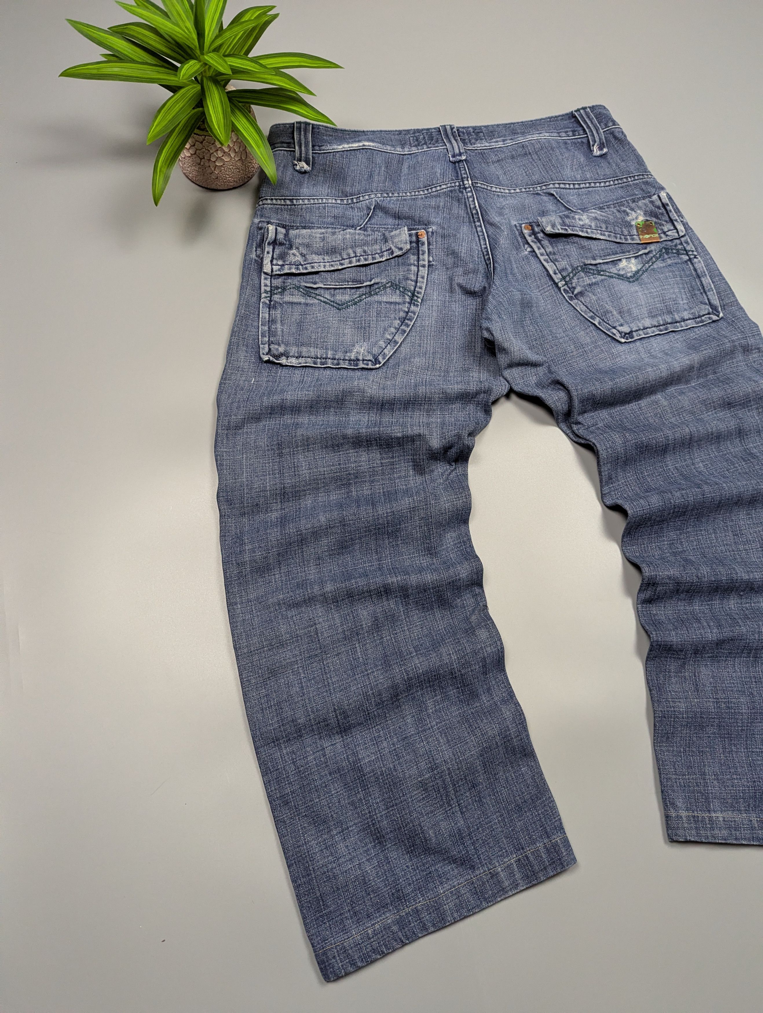 Energie nergie by Miss Sixty Y2K Faded Jeans Pockets Distressed Size US 36 / EU 52 - 19 Thumbnail