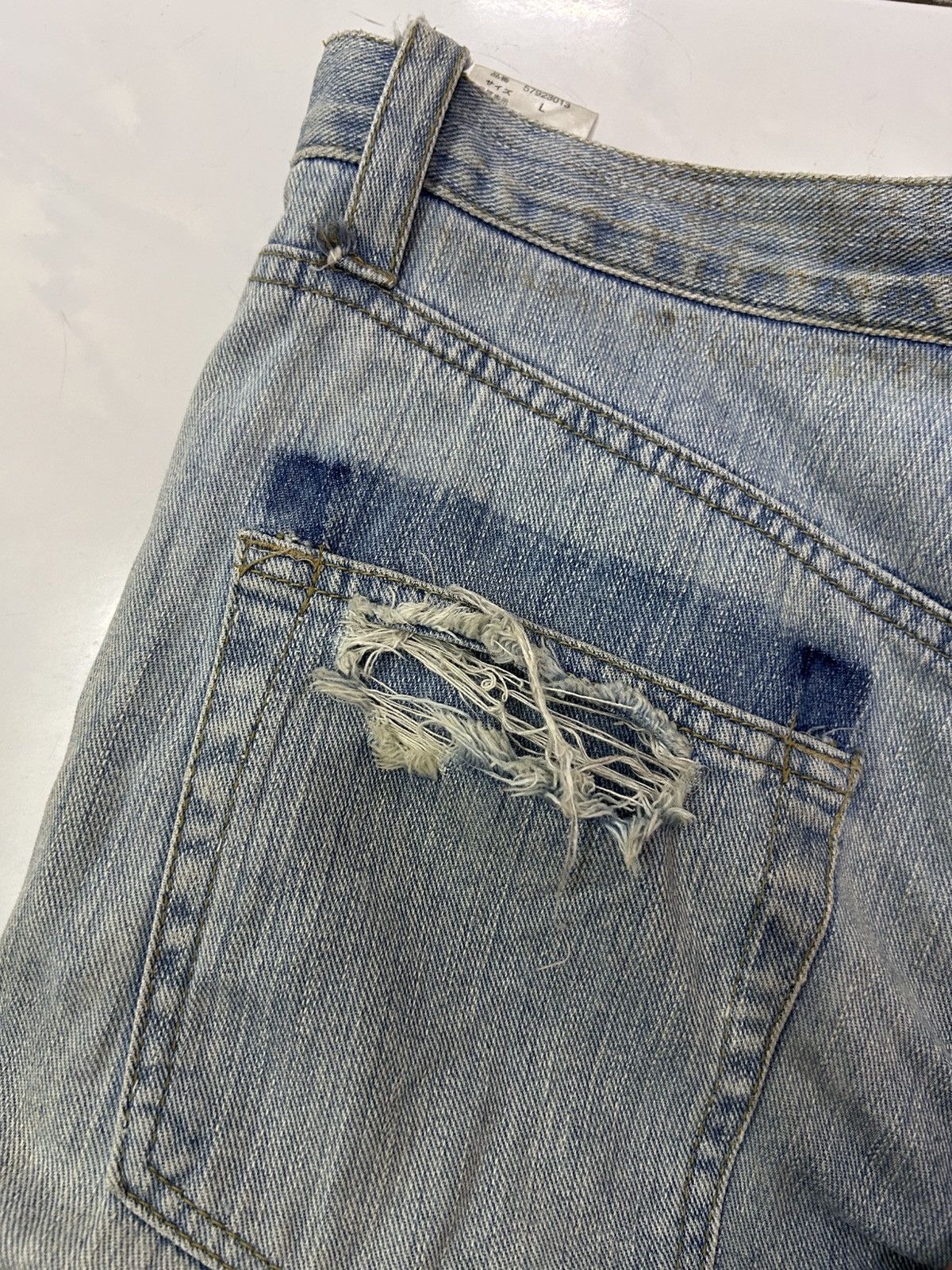 Japanese Brand × Vintage 💥Vintage Japanese Denim Exhibitionist Distressed Punk Jeans Size US 32 / EU 48 - 20 Thumbnail