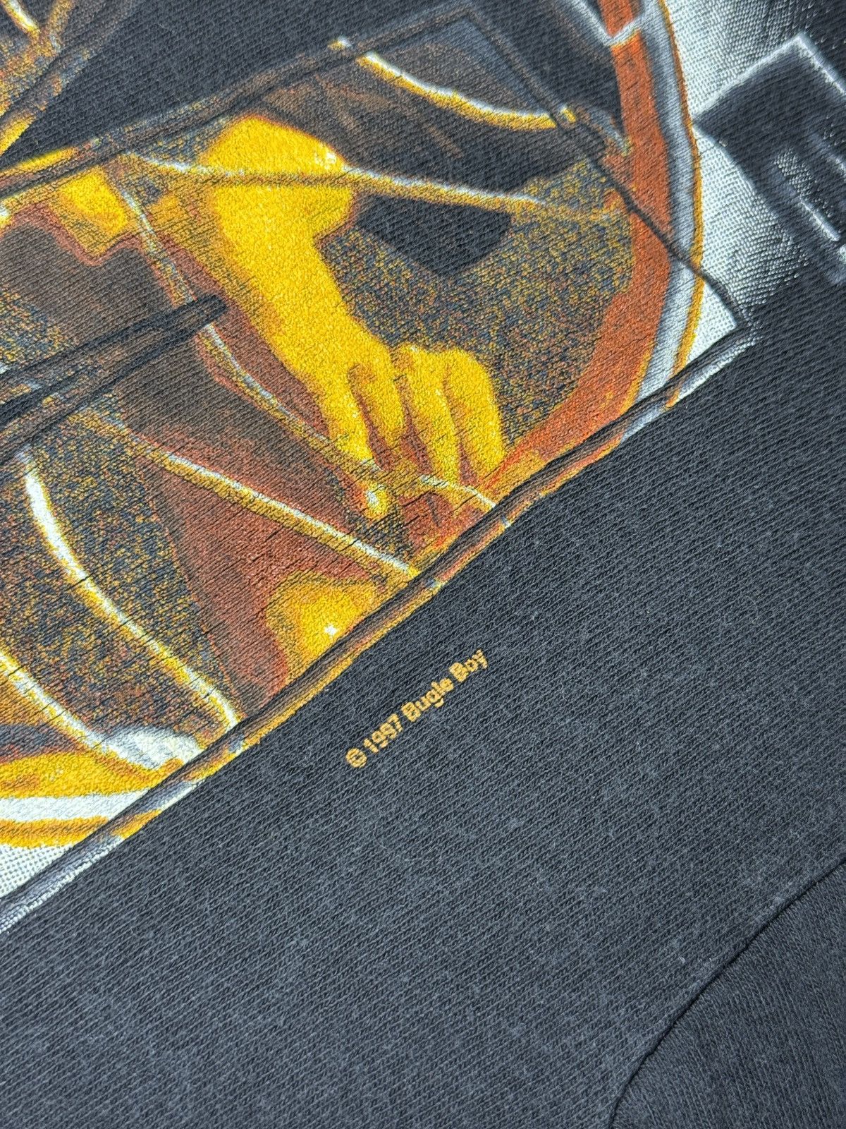 Bugle Boy Vtg 90s Bugle Boy Rule The Rim Basketball Hip HopT Shirt Size M / US 6-8 / IT 42-44 - 3 Thumbnail