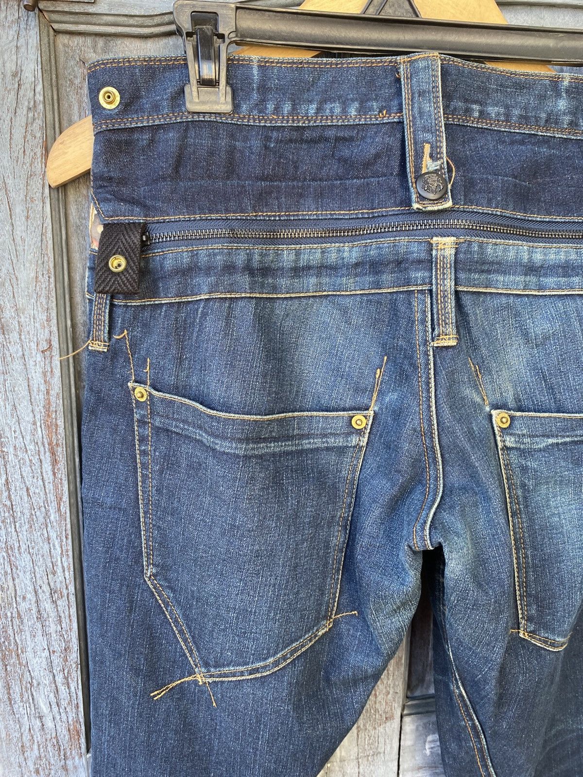 PPFM PPFM Denim Hidden Kimono Print & Gold Zipper Made in Japan Size US 30 / EU 46 - 10 Thumbnail