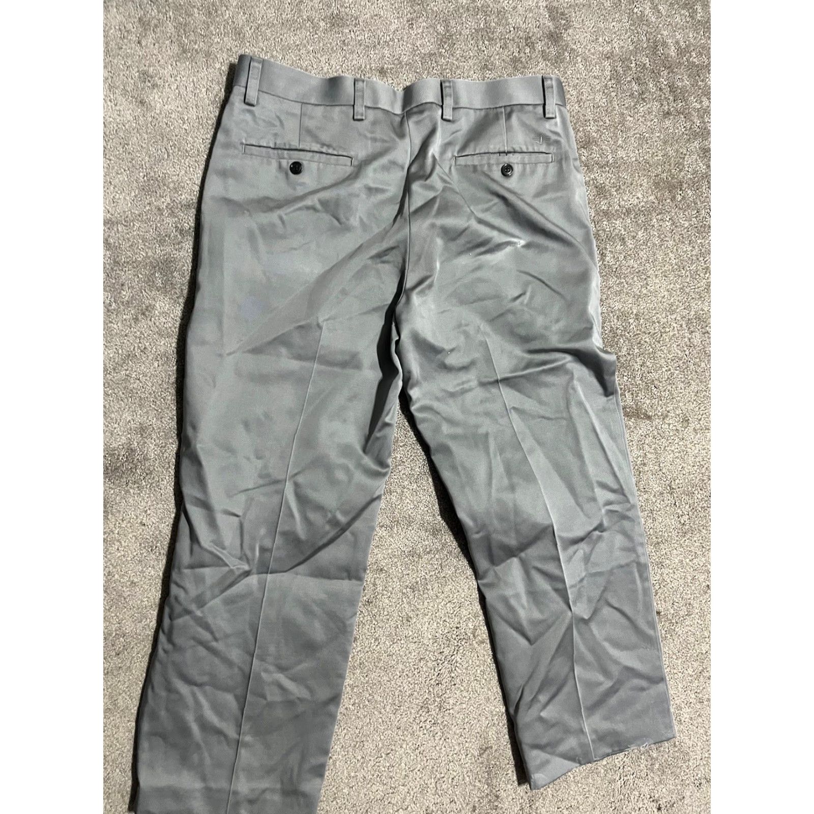 Dockers Dockers D2 Gray Men Dress Pants 36x27 FLAT FRONT Size US 36 / EU 52 - 3 Thumbnail