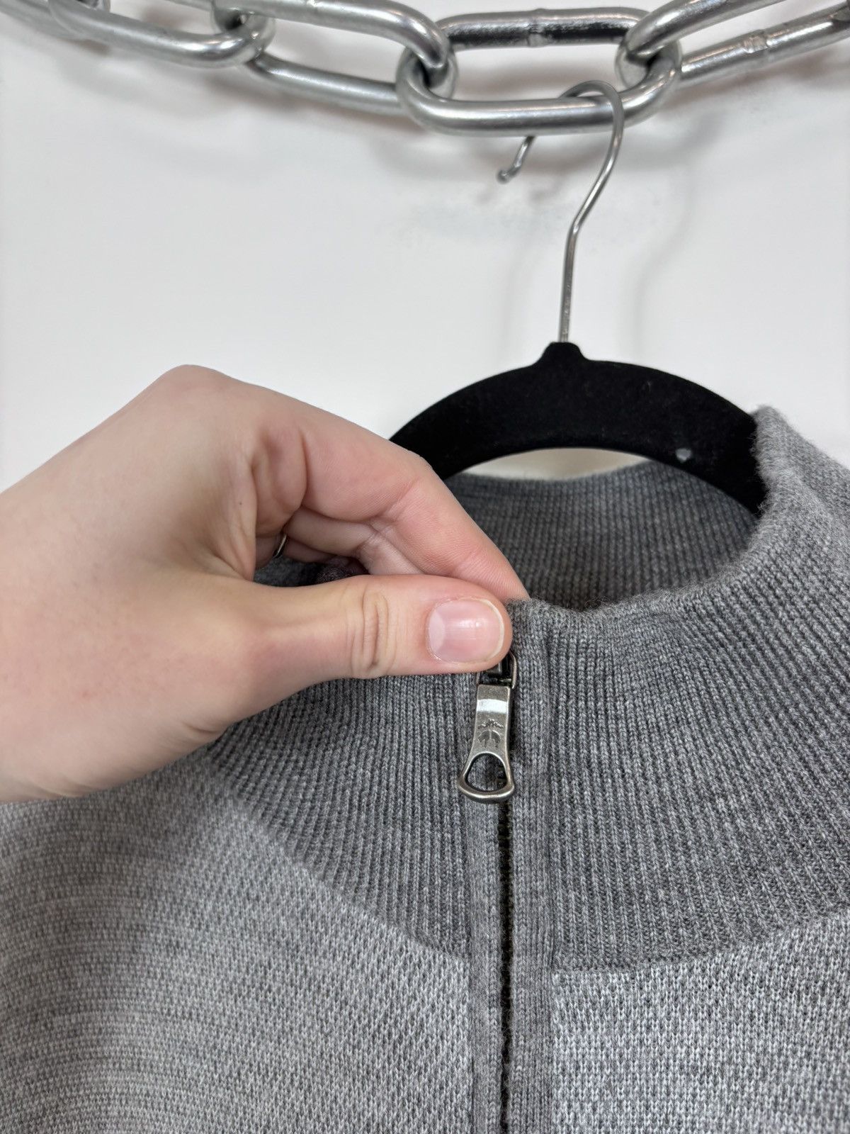 Brooks Brothers Brooks Brothers Men’s Grey Wool 1/4 Zip Knit Sweater Size US L / EU 52-54 / 3 - 5 Thumbnail
