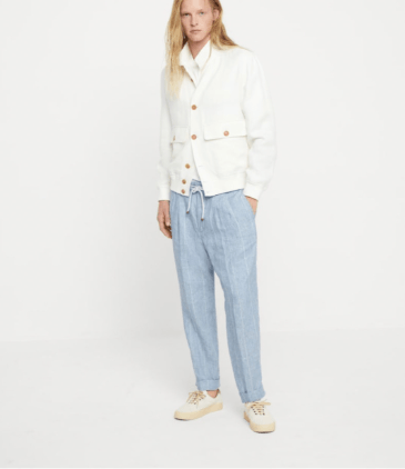 Brunello Cucinelli Pants in Light Blue Size US 30 / EU 46 - 4 Thumbnail