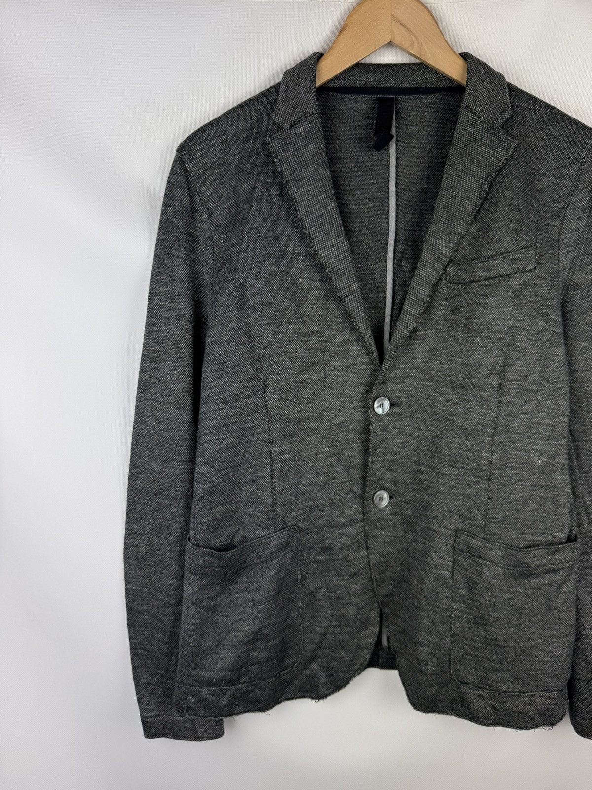 Harris Wharf London Harris Wharf London Cotton / Linen Unlined Blazer Jacket Size 38R - 2 Thumbnail