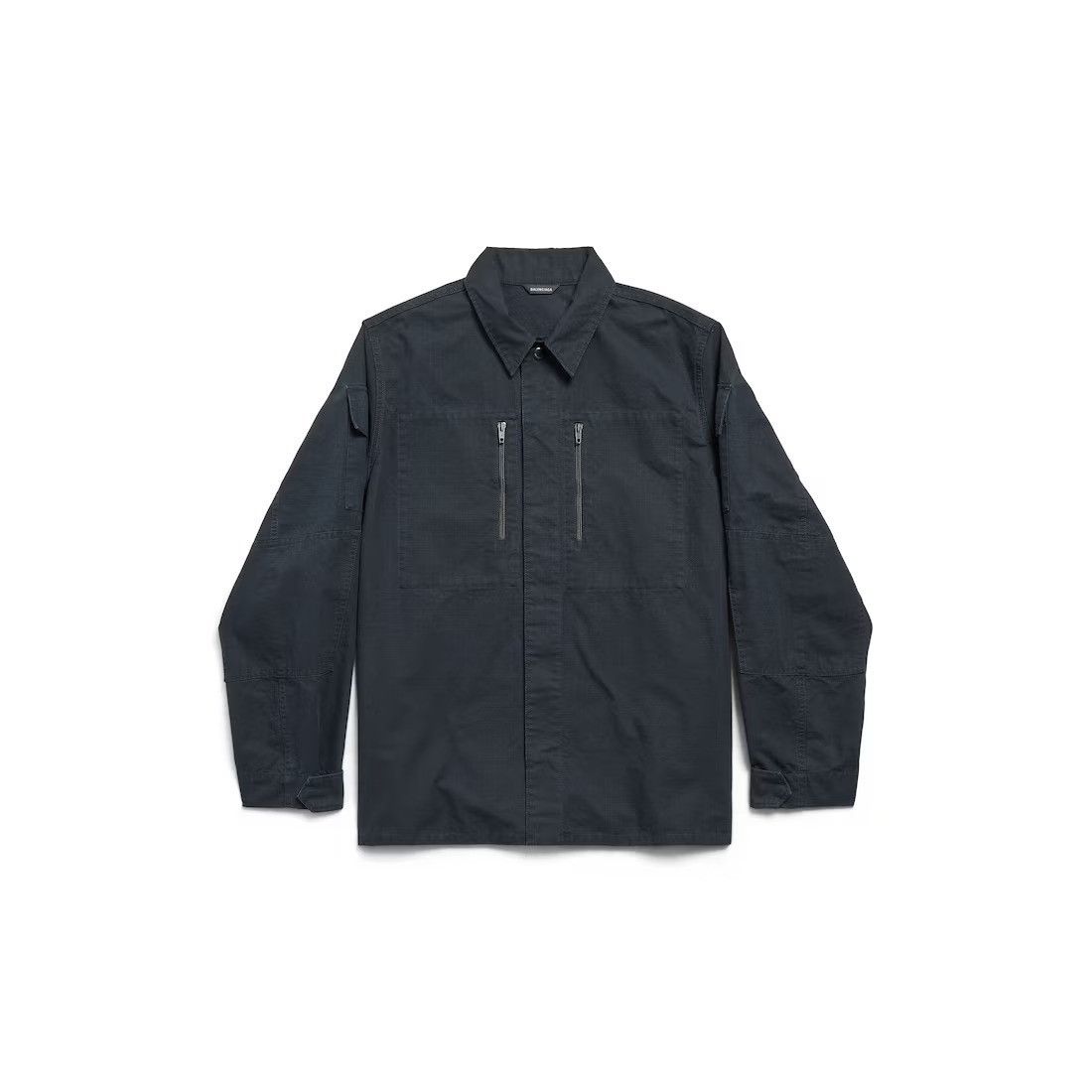 Balenciaga o1bcso1str0426 Military Shirt in Dark Grey Size US S / EU 44-46 / 1 - 1 Thumbnail