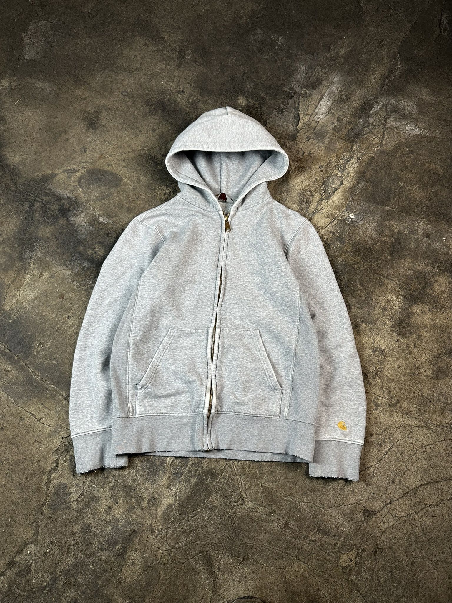 Carhartt 00s Carhartt Trashed Distressed Workwear Zip Hoodie Size US S / EU 44-46 / 1 - 1 Thumbnail