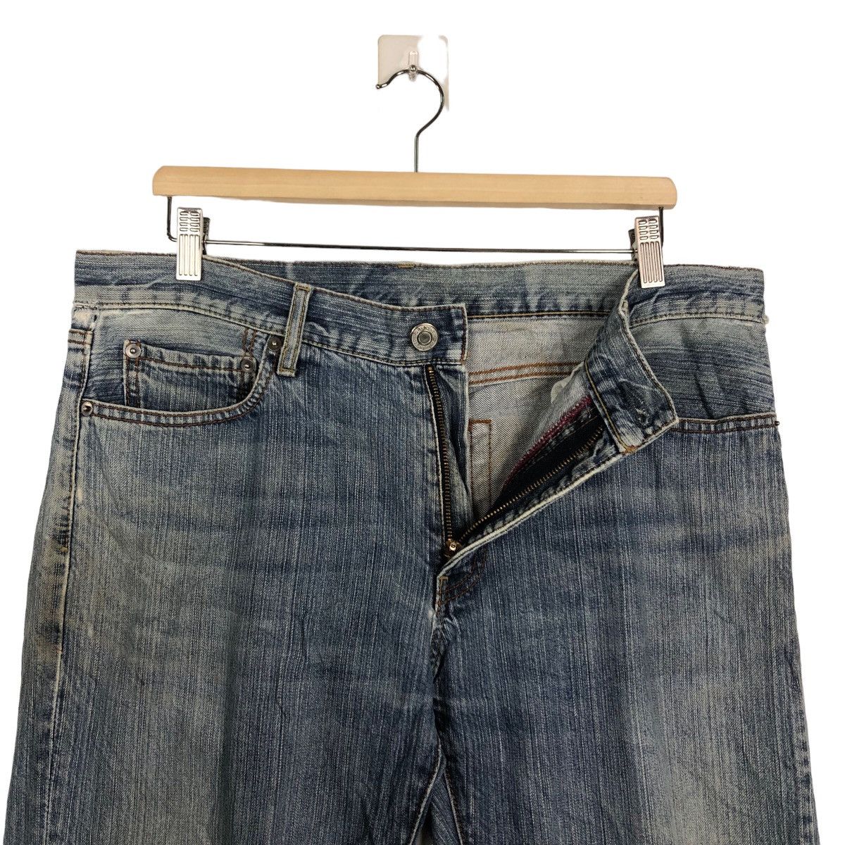 Japanese Brand 🔥RARE PUNK STYLE DISTRESSED DENIM JEANS ISSEY MIYAKE JAPAN Size US 34 / EU 50 - 11 Thumbnail