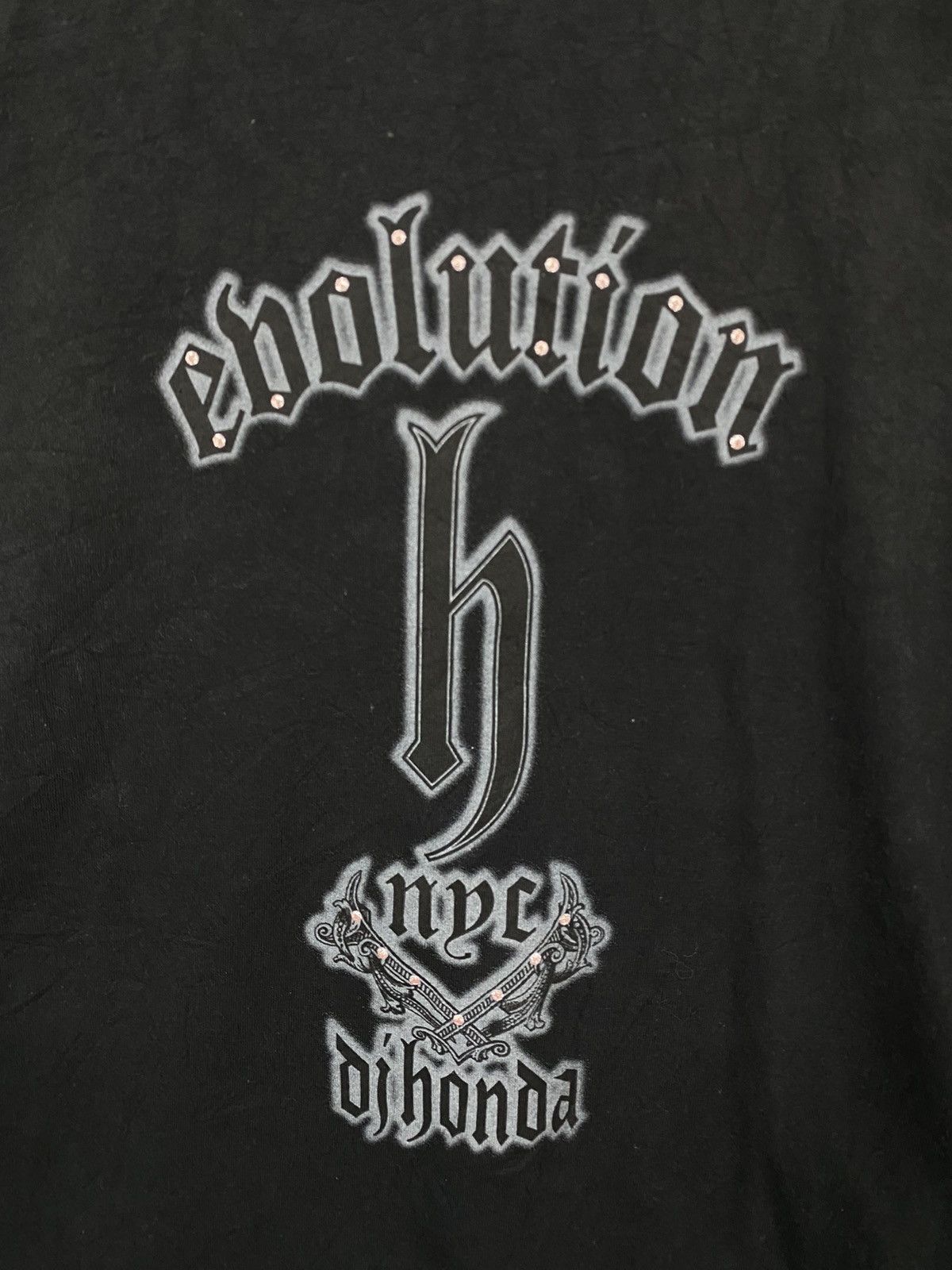 Japanese Brand Ebolution DJ HONDA Black T- Shirt Size US XL / EU 56 / 4 - 9 Thumbnail