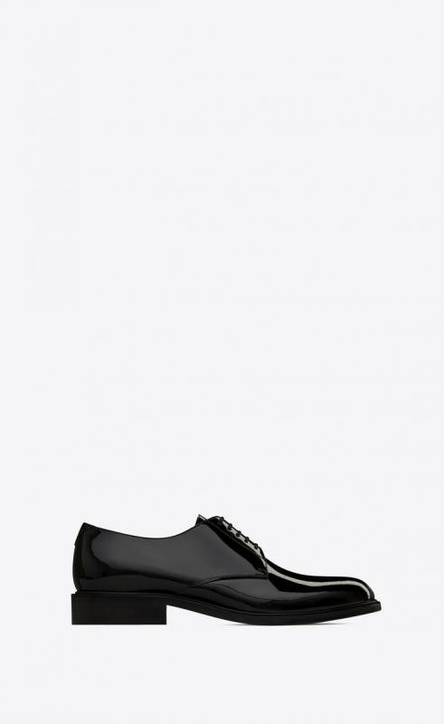 Saint Laurent Paris o1bcso1str0724 Army Derbies Shoe in Black Size US 8 / EU 41 - 1 Preview