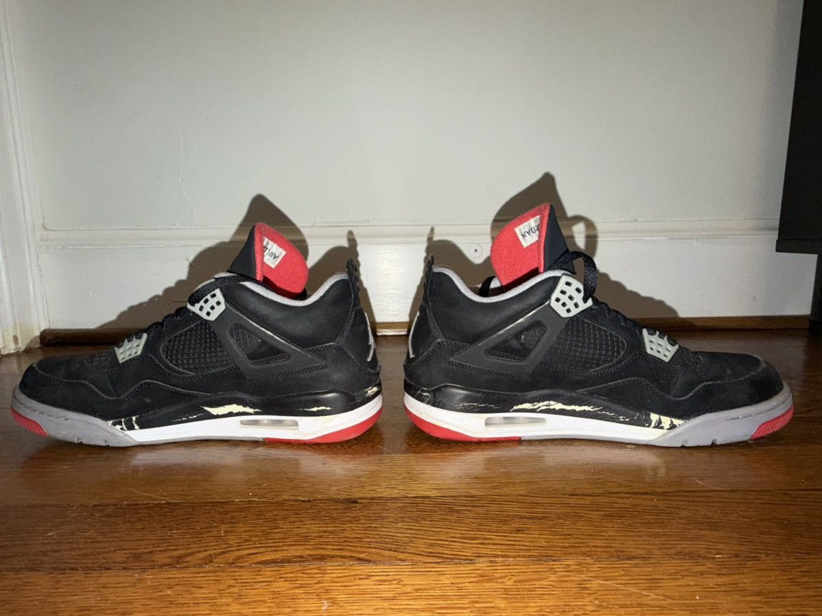 Nike Nike Air Jordan 4 Retro - Red/Black Size US 10.5 / EU 43-44 - 3 Thumbnail